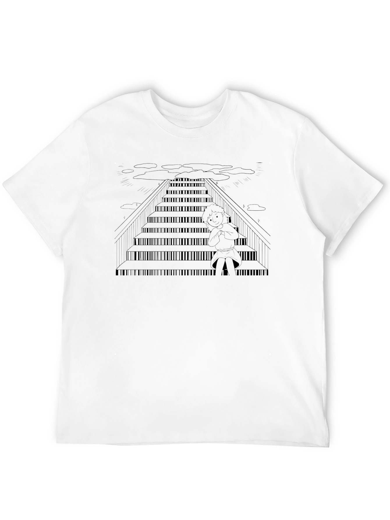Piano Stairs T-Shirt - Music Lover Apparel