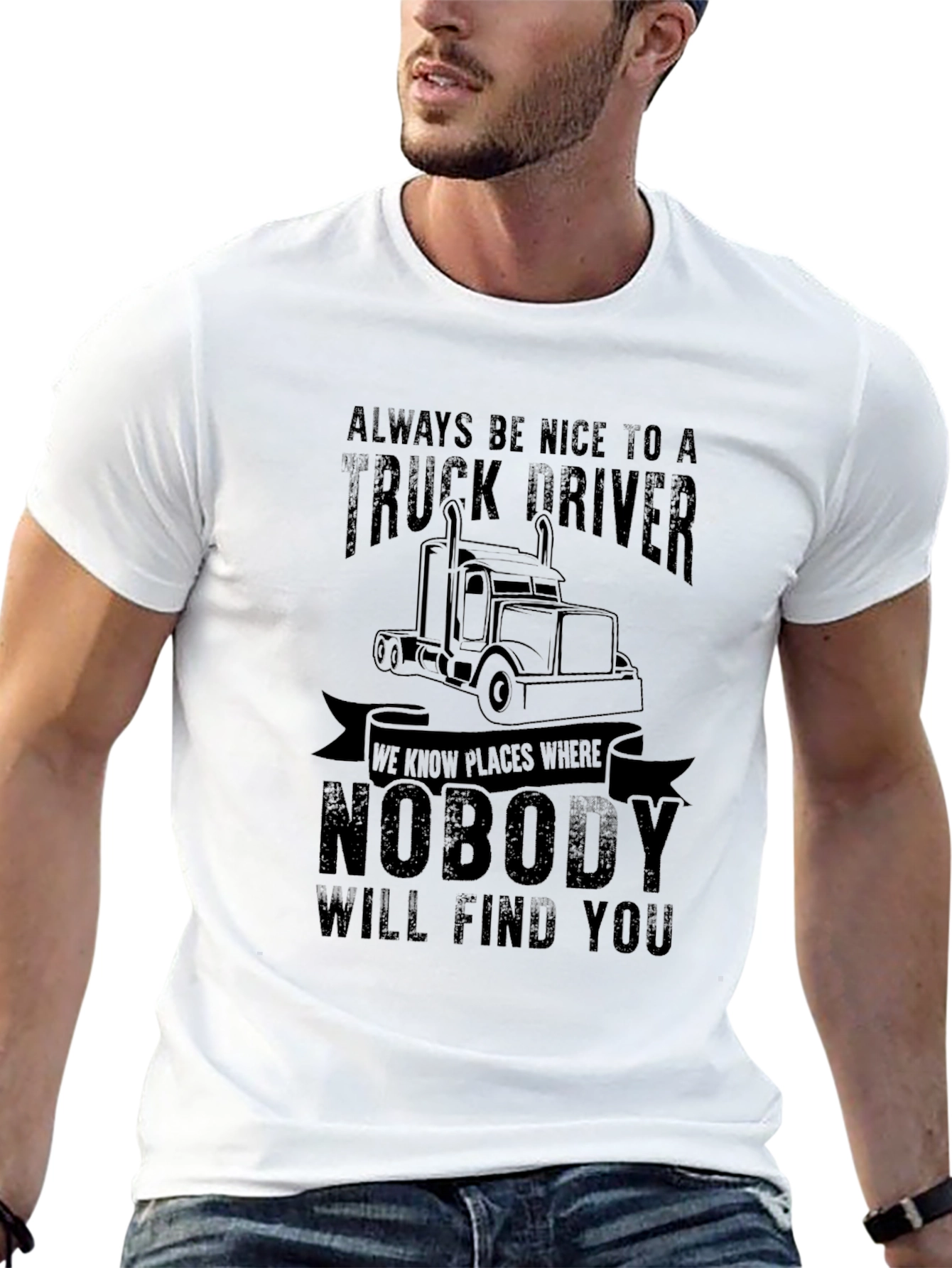 Truck Driver T-Shirt - Always Be Nice Funny Tee
