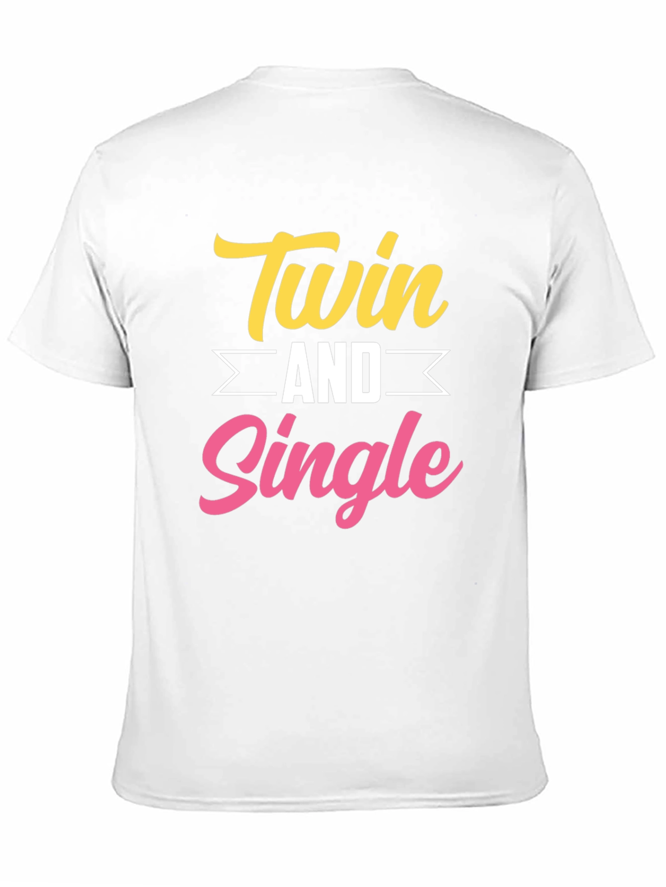 Twin and Single Funny Black T-Shirt