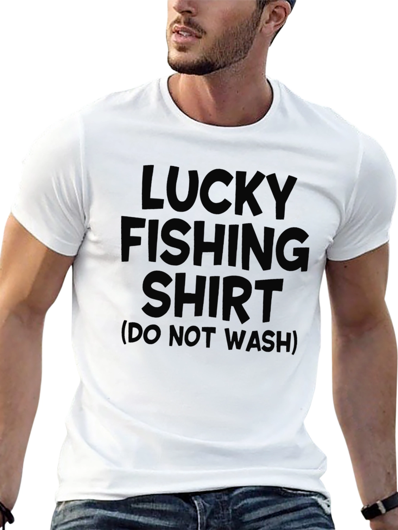 Lucky Fishing Shirt - Humorous Mens Tee