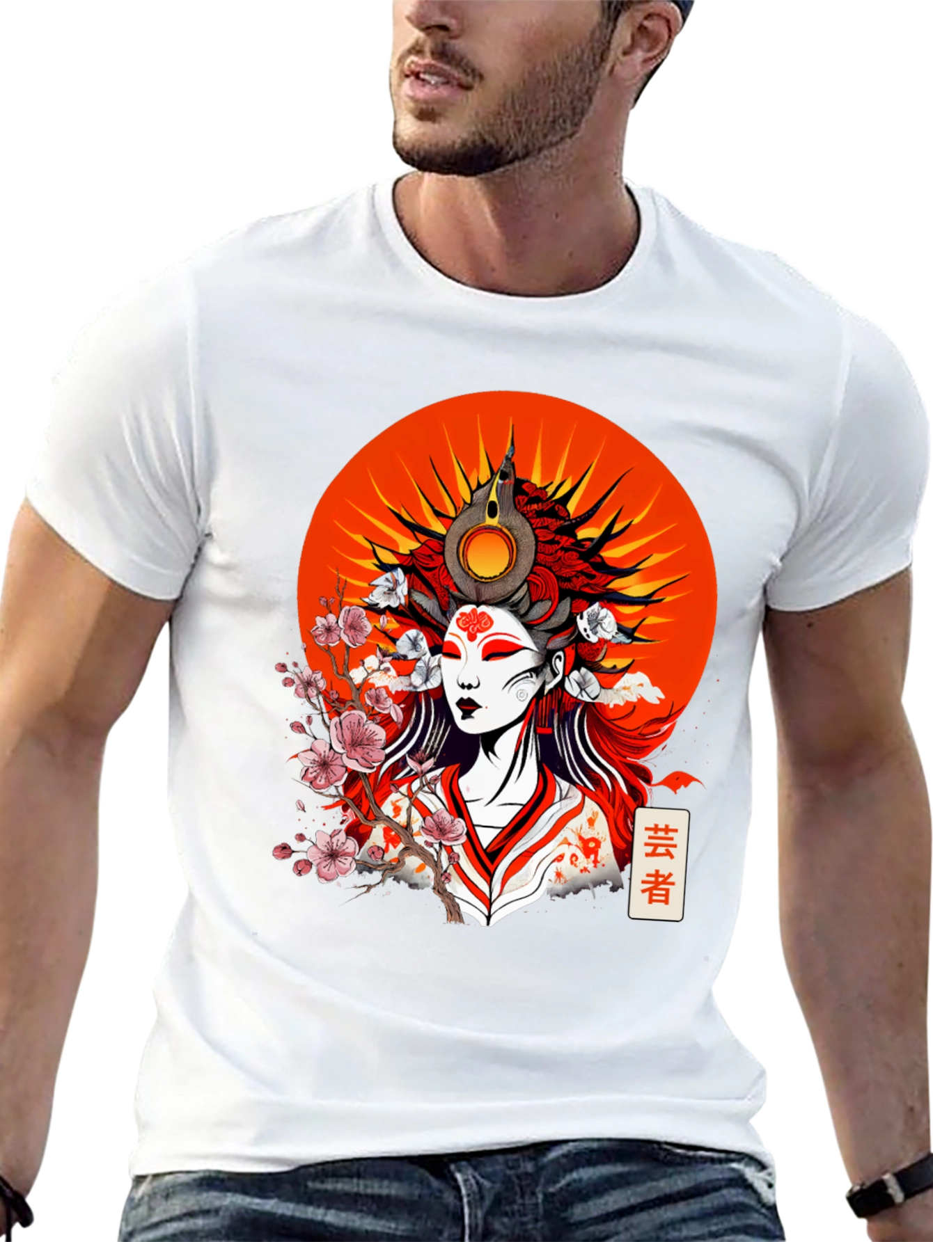 Geisha Graphic Black T-Shirt