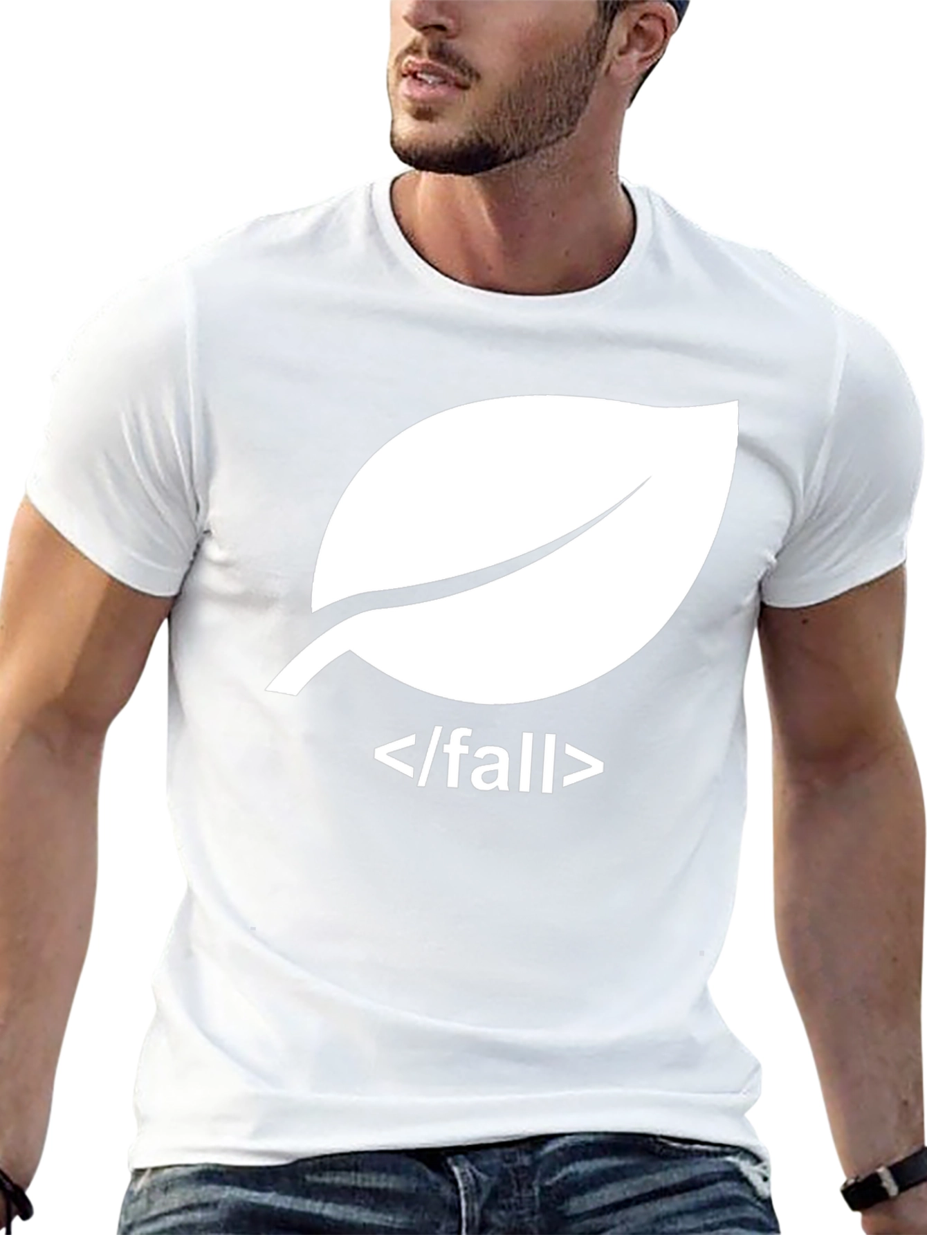 Fall Leaf Programmer T-Shirt - Stylish Coder Apparel