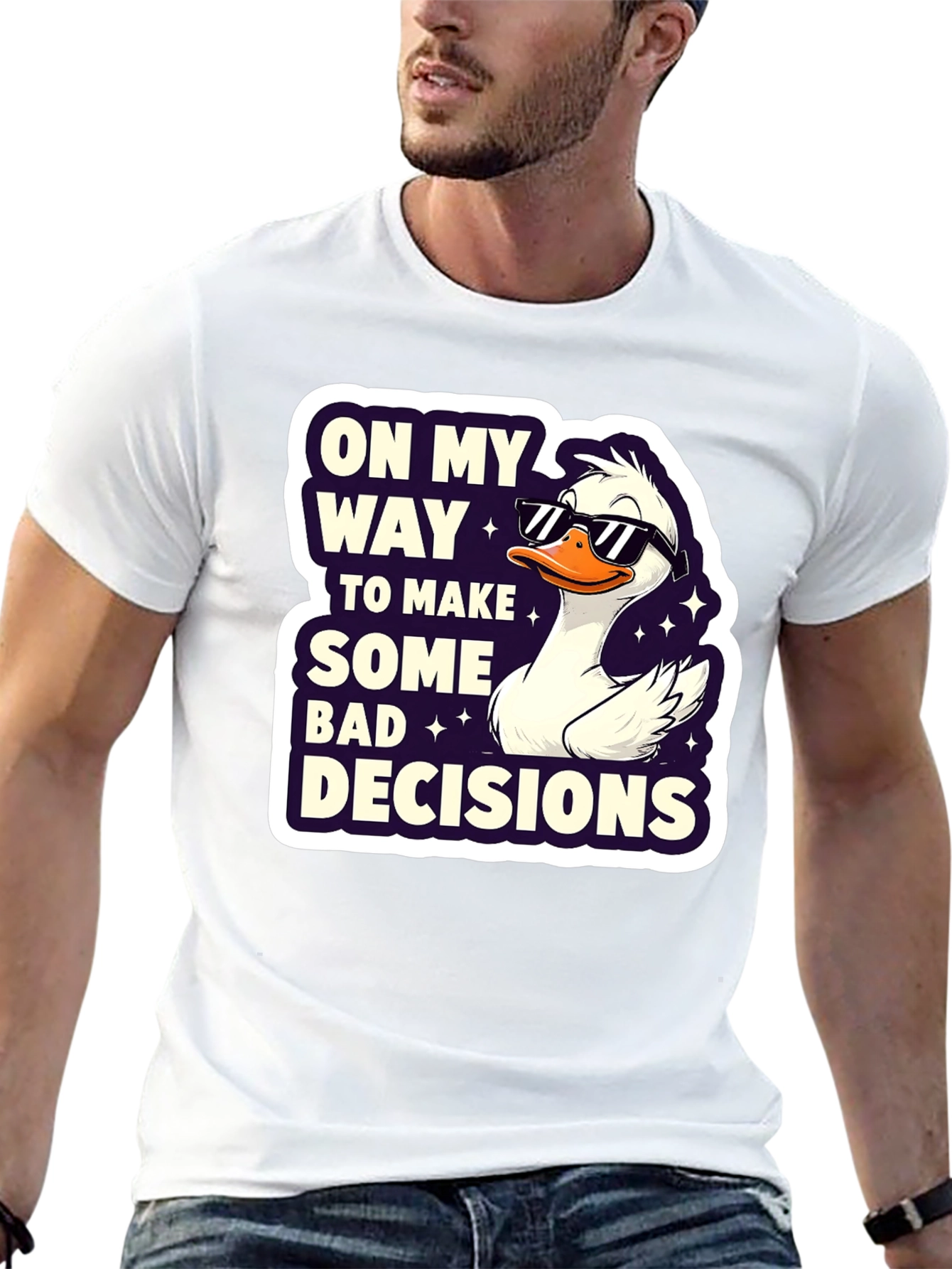 Funny Goose Bad Decisions Graphic Tee
