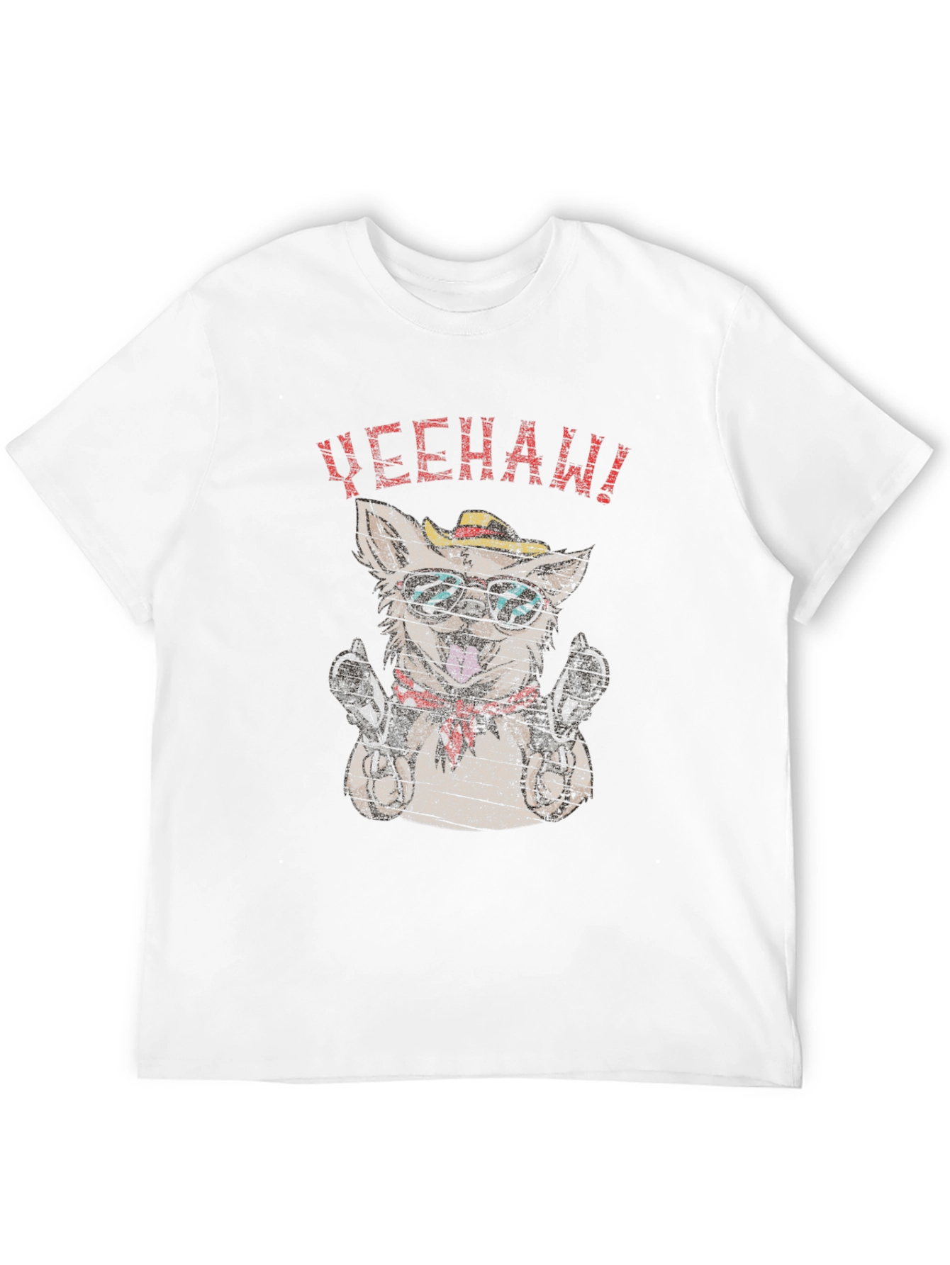 Yeehaw Dog T-Shirt - Novelty Graphic Tee
