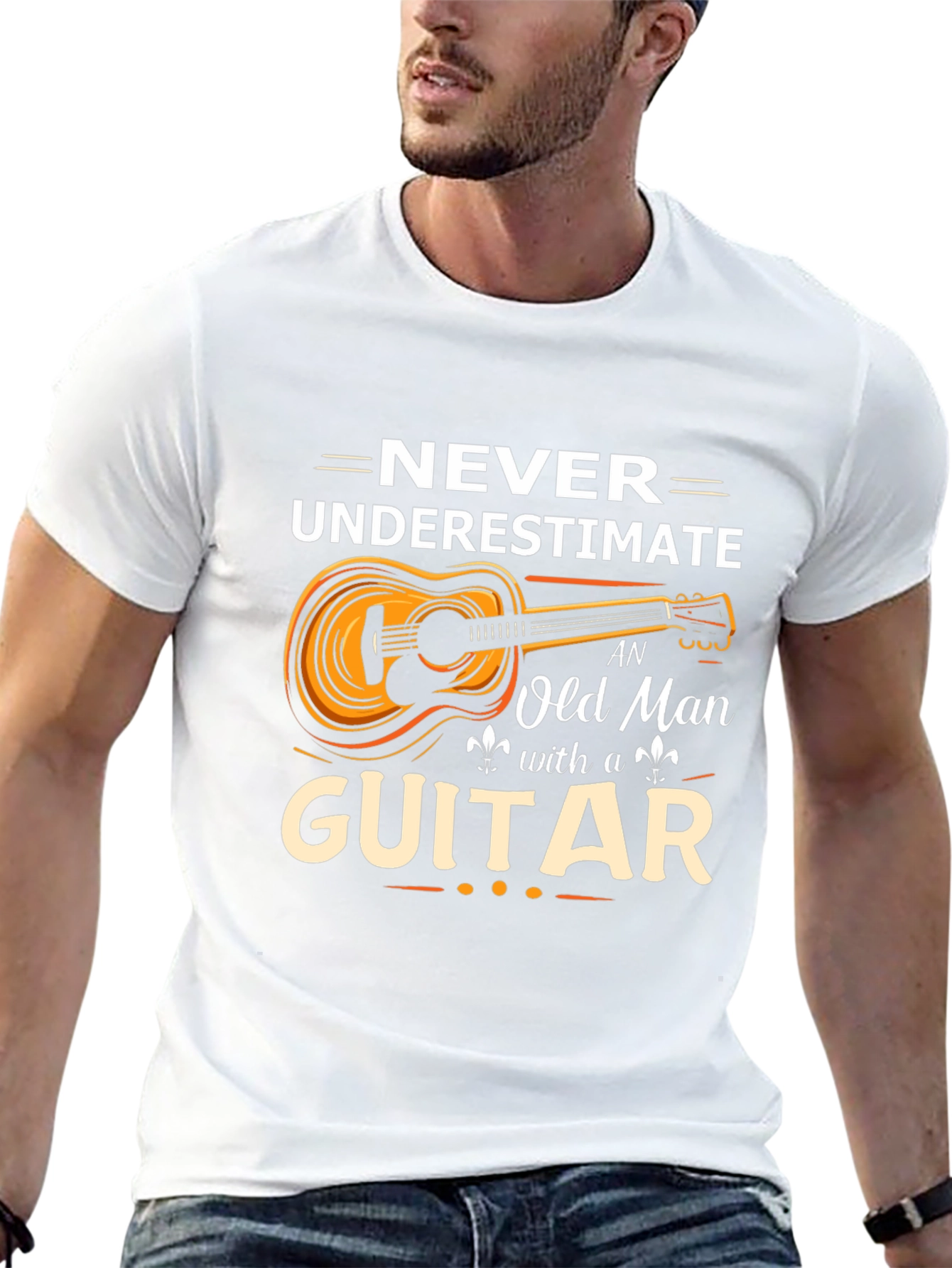 Old Man with a Guitar Graphic Tee