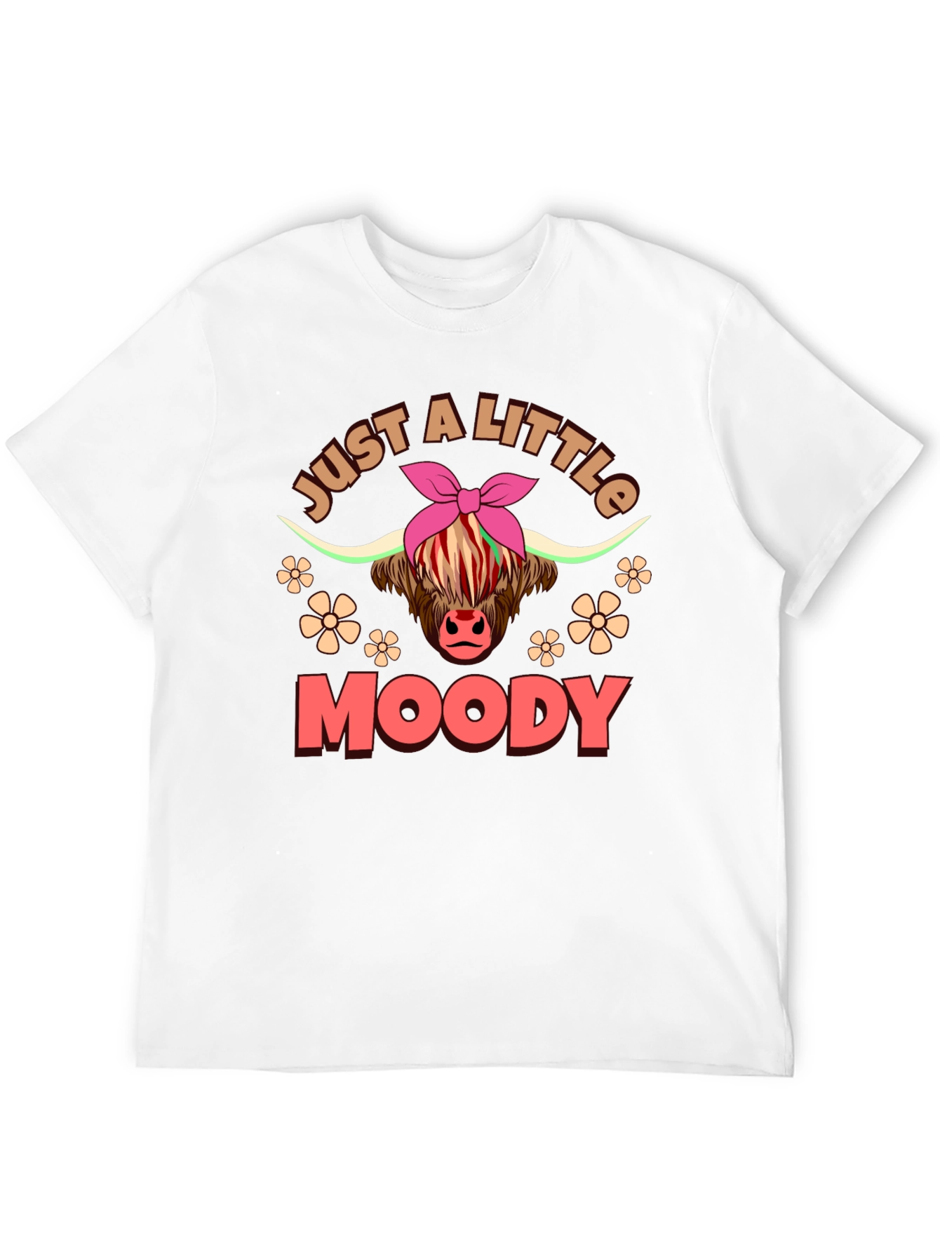 Just A Little Moody Highland Cow T-Shirt