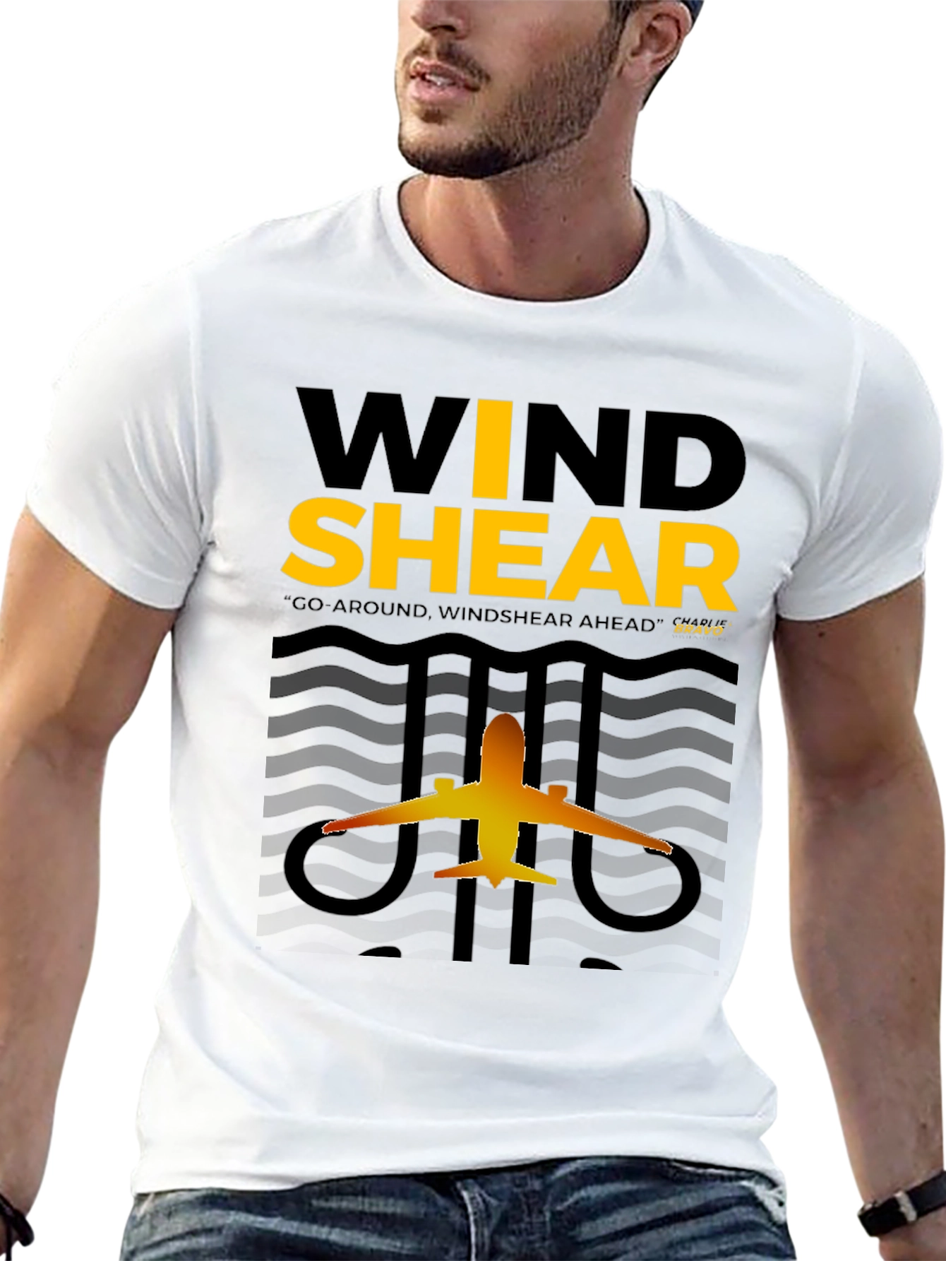 Windshear Airplane Graphic T-Shirt