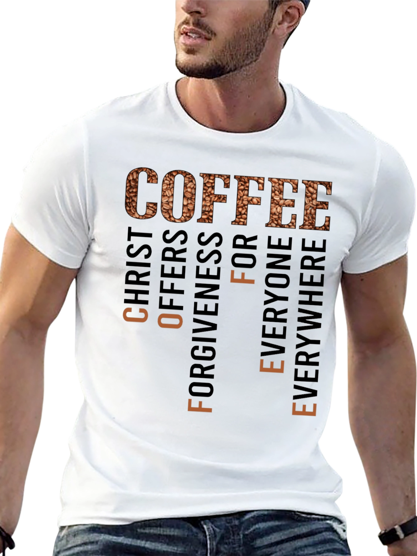 Coffee & Christ T-Shirt - Forgiveness & Everyone