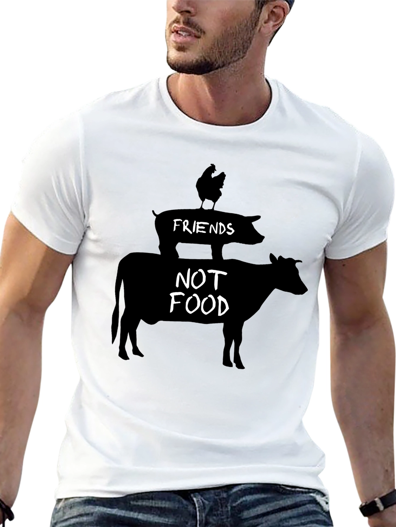 Friends Not Food Vegan T-Shirt