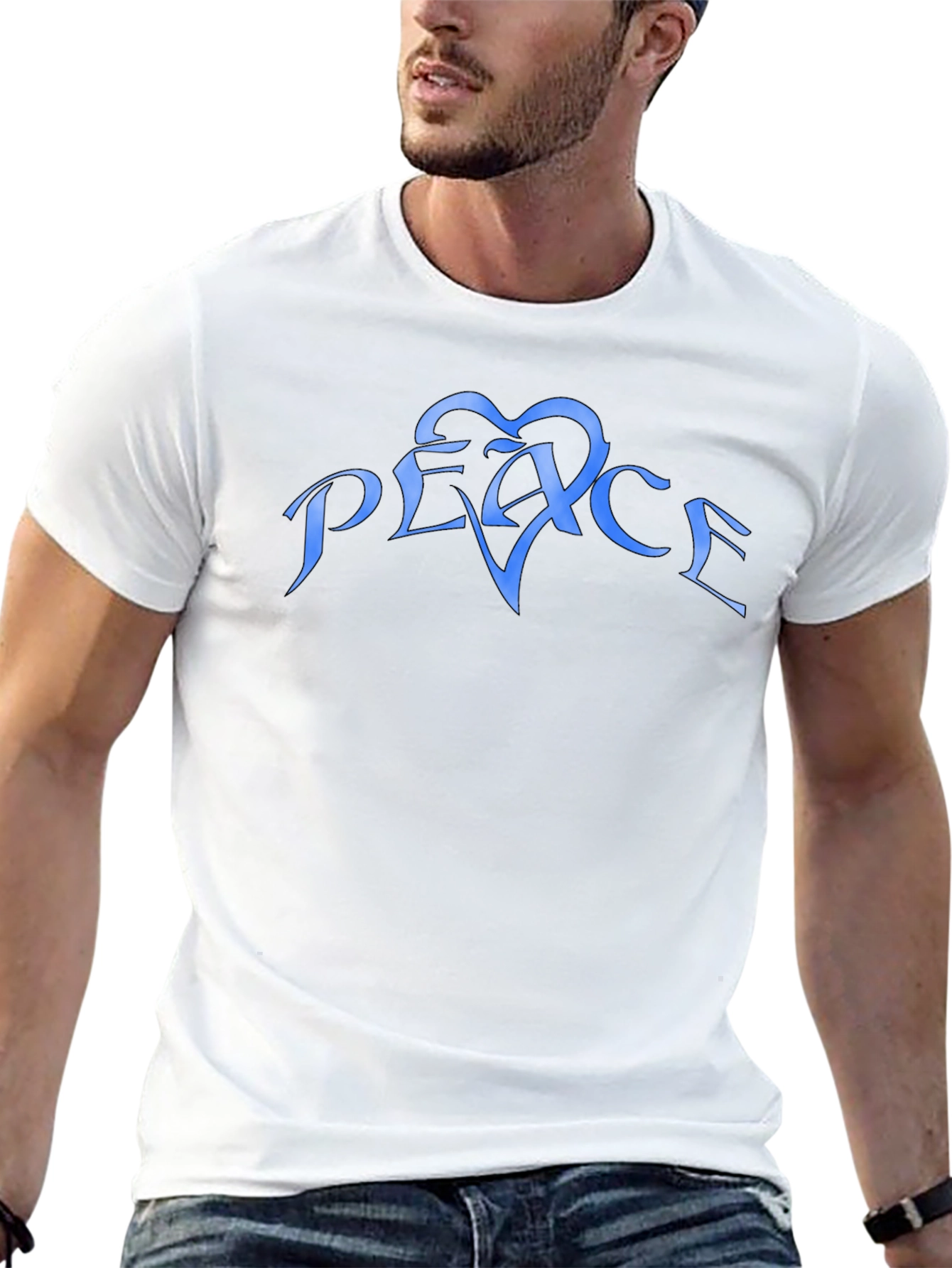 Peace Graphic Black Tee