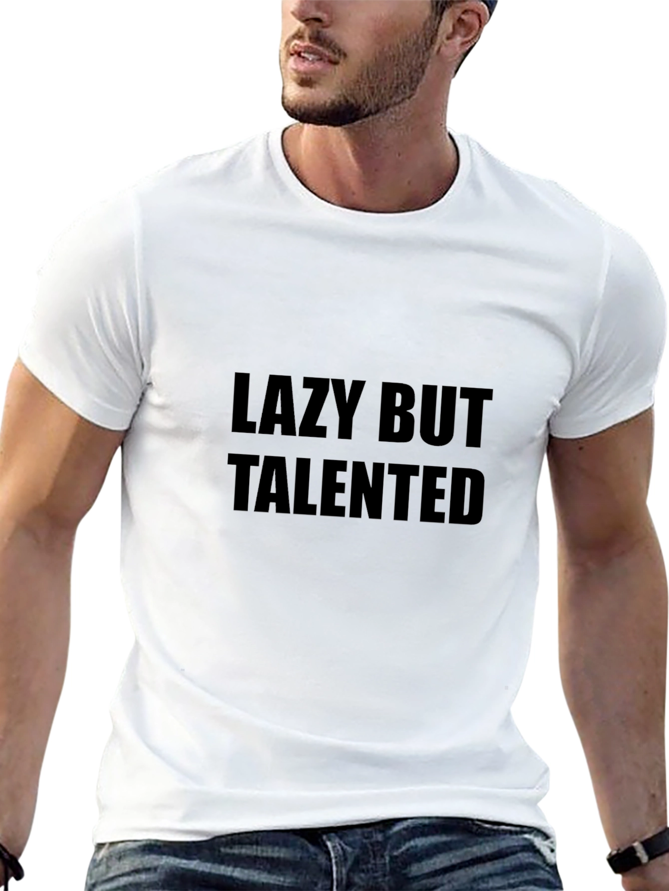 Lazy But Talented Black T-Shirt