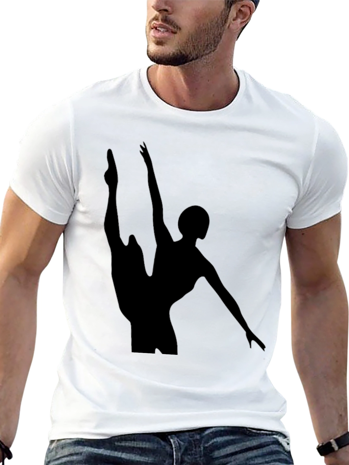 Ballerina Silhouette Graphic T-Shirt