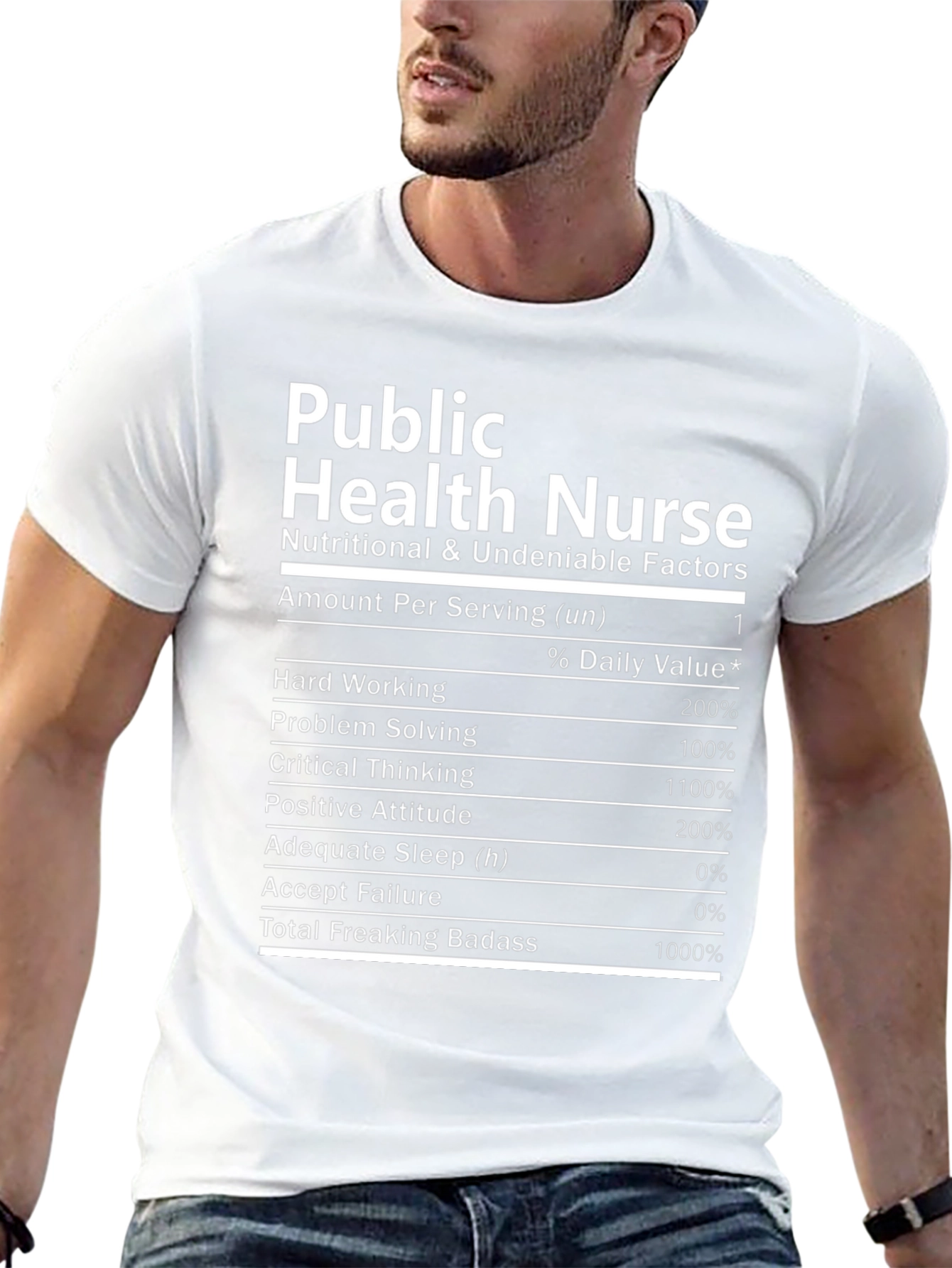 Public Health Nurse Nutrition Facts T-Shirt