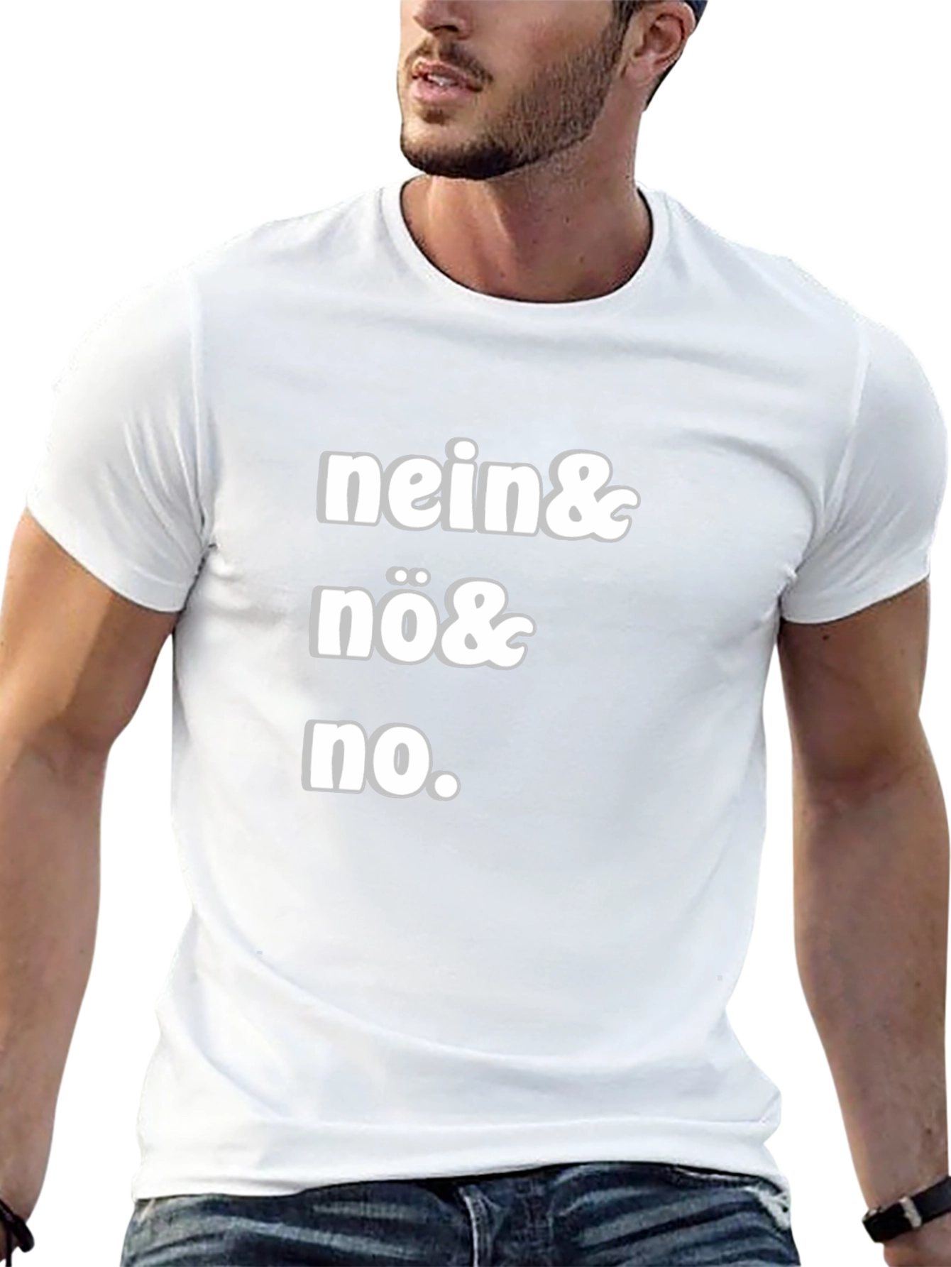 Nein Nö No Black Graphic Tee