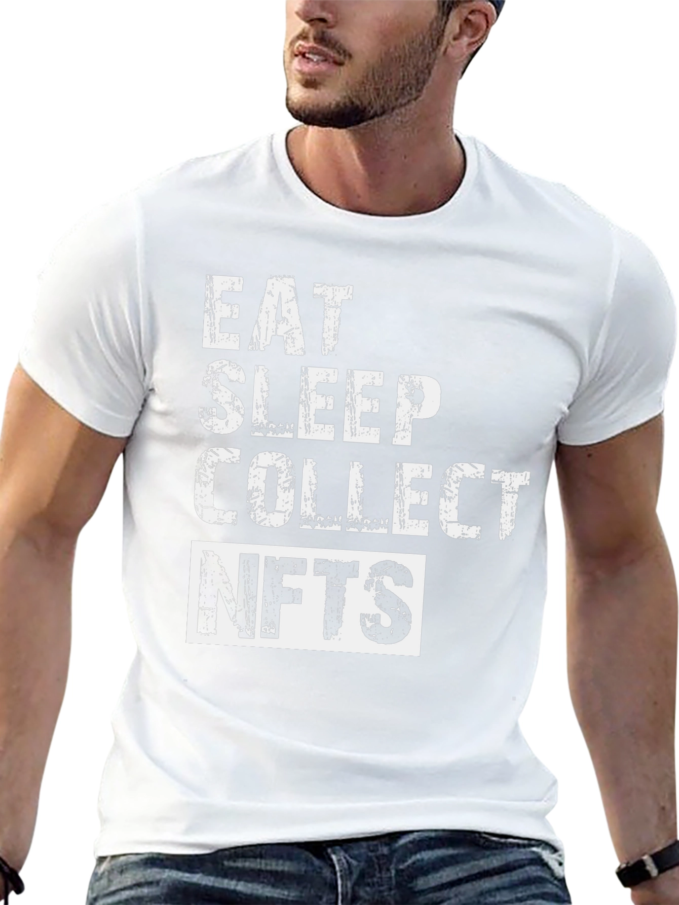Eat Sleep Collect NFTs - Black T-Shirt