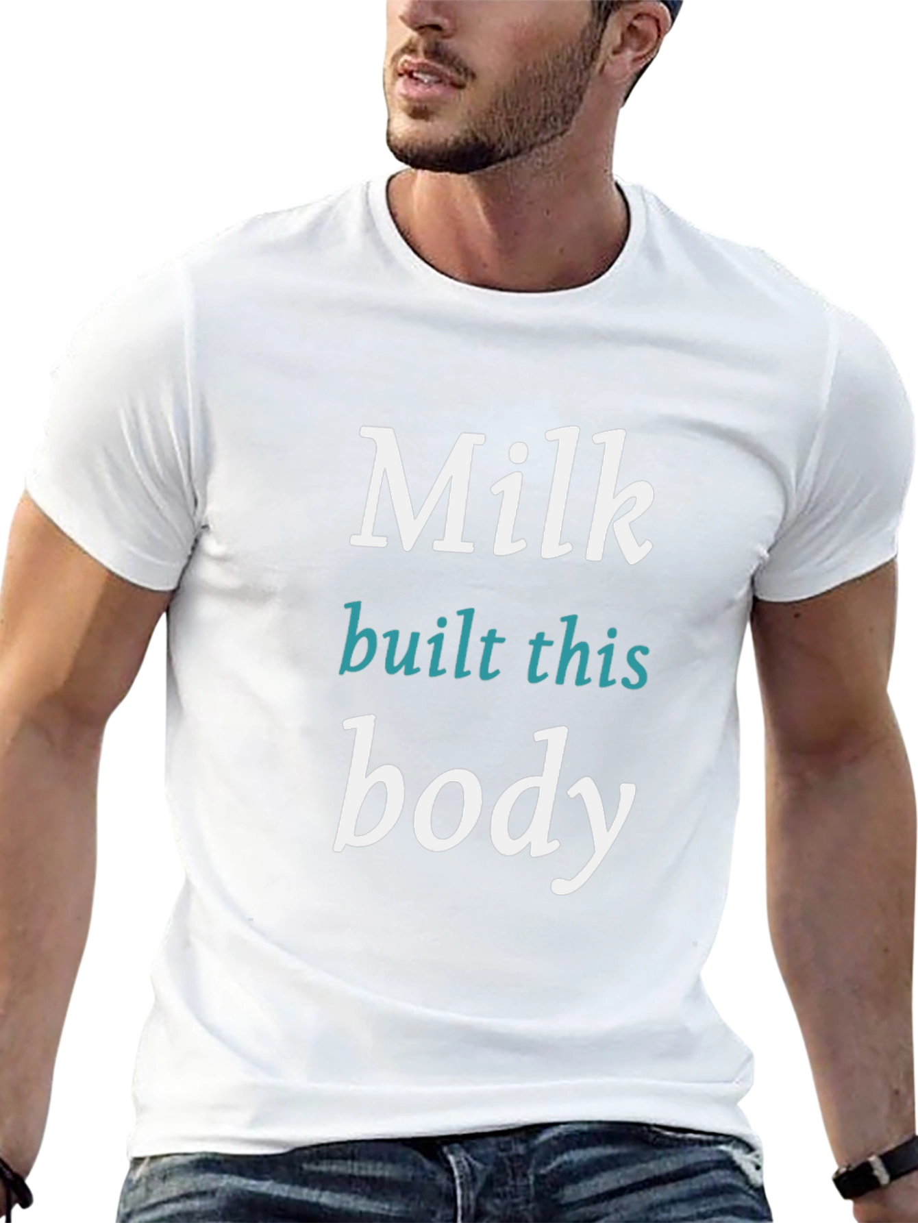 Milk Built This Body Black T-Shirt