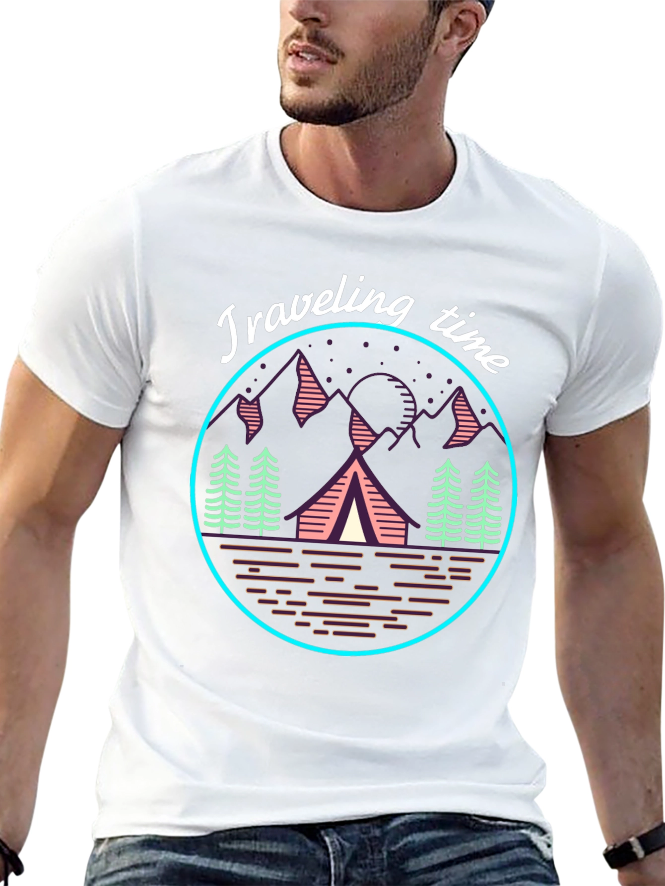 Traveling Time Graphic Tee | Camping Adventure T-Shirt