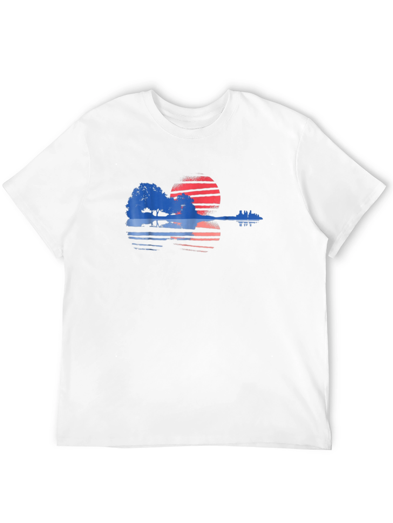 Sunset Guitar Graphic Tee - Black