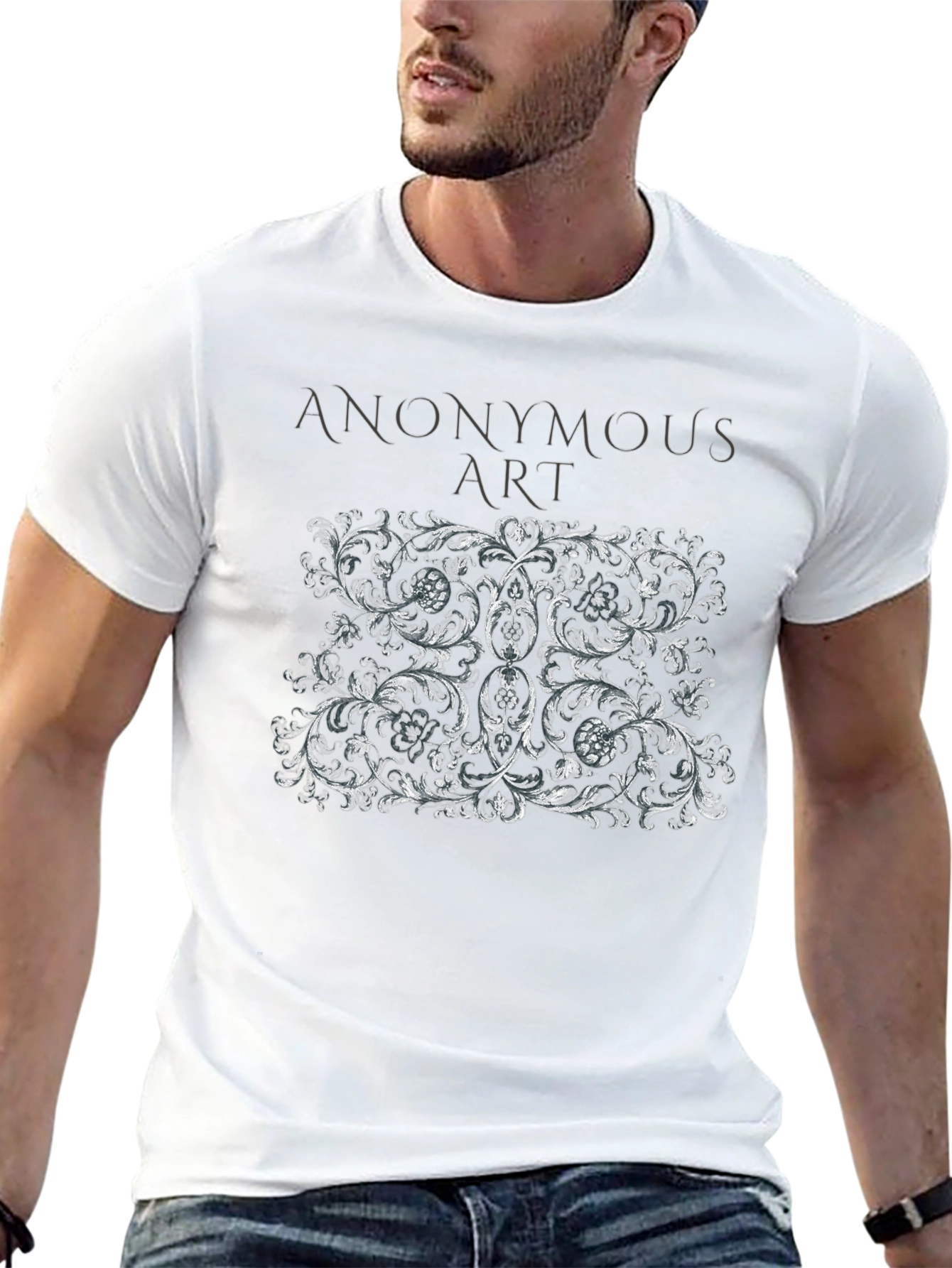 Anonymous Art Black Graphic Tee