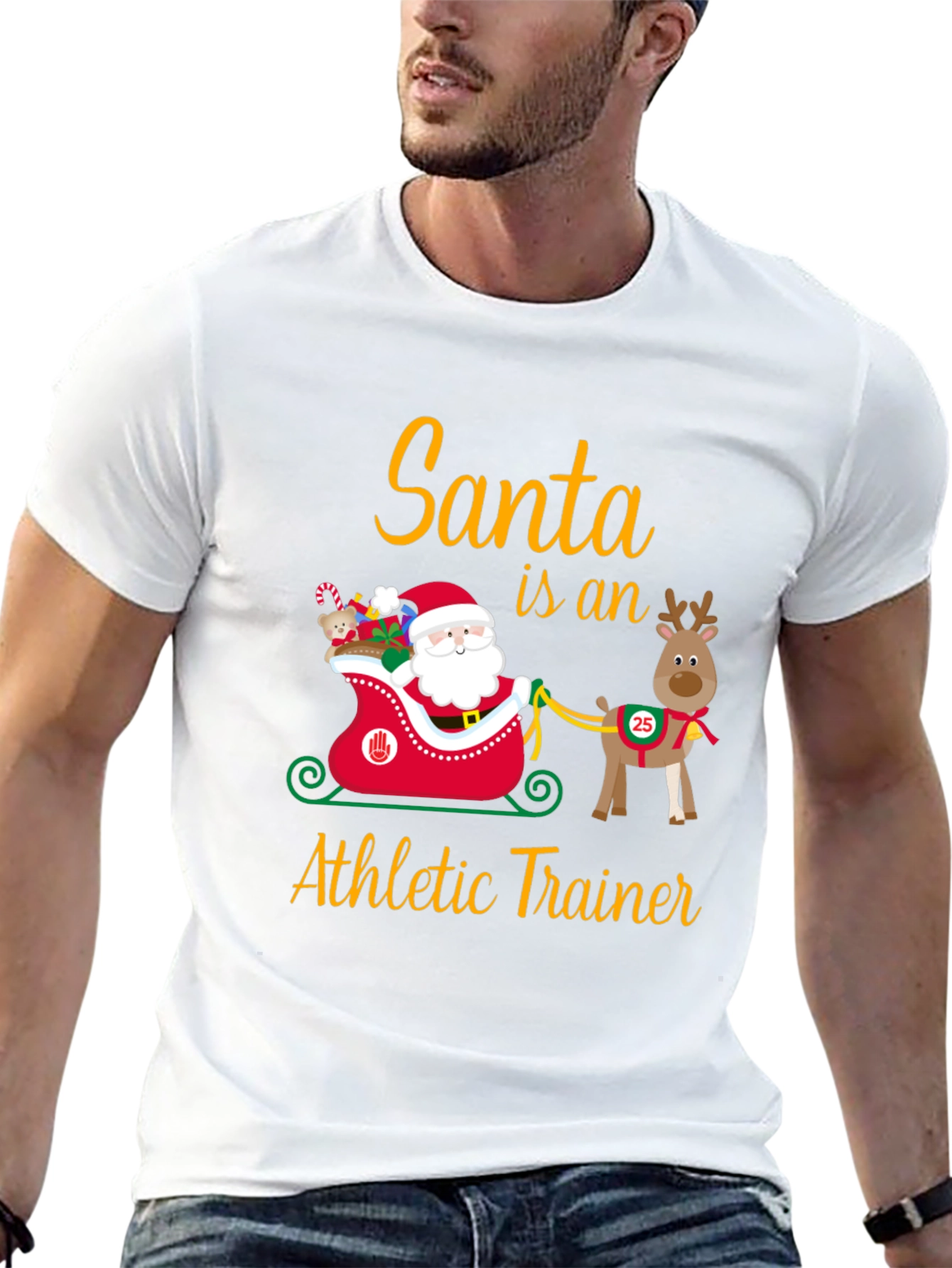 Santa Athletic Trainer T-Shirt
