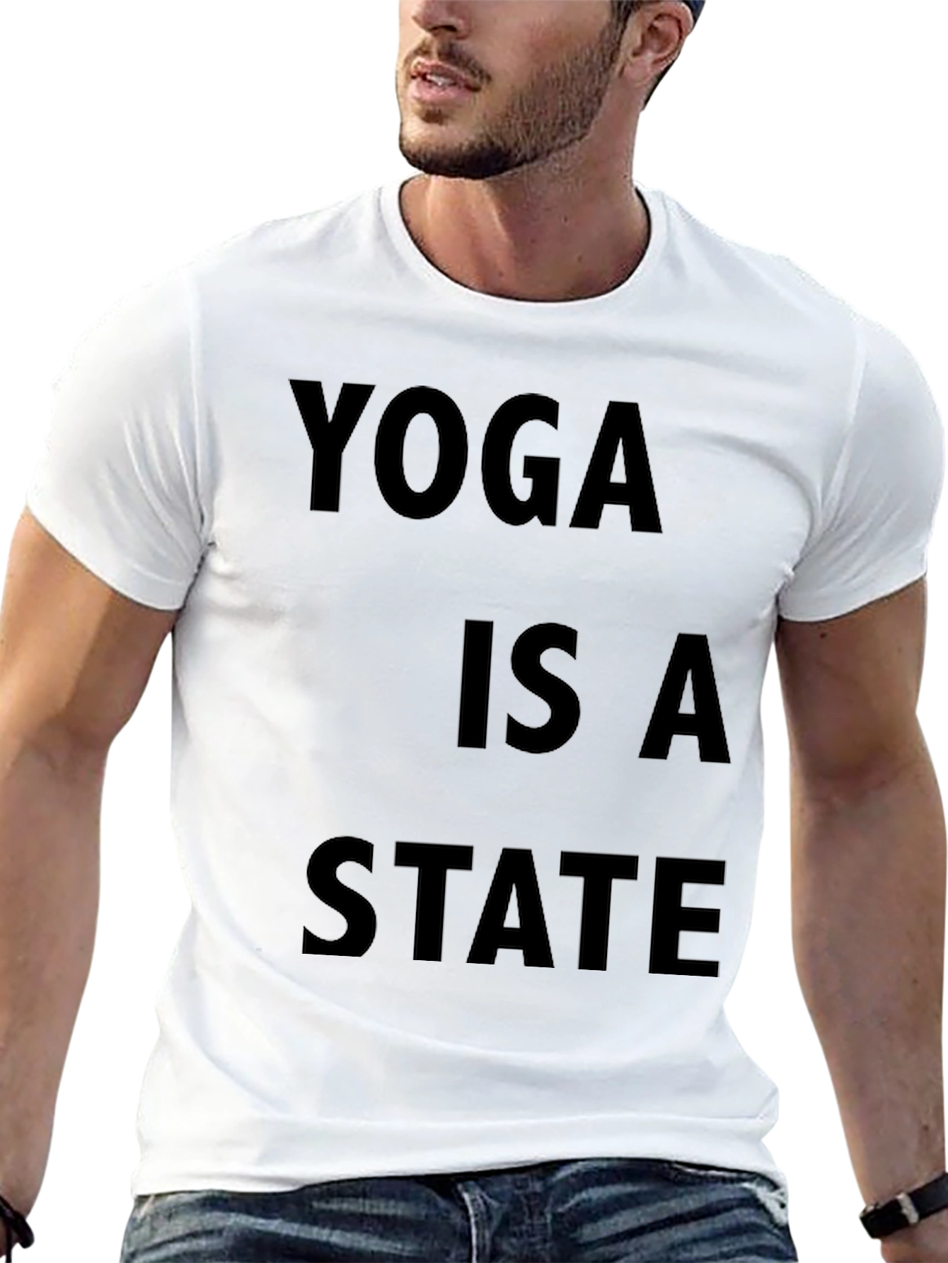 Yoga State Tee - Relaxed Fit Cotton T-Shirt