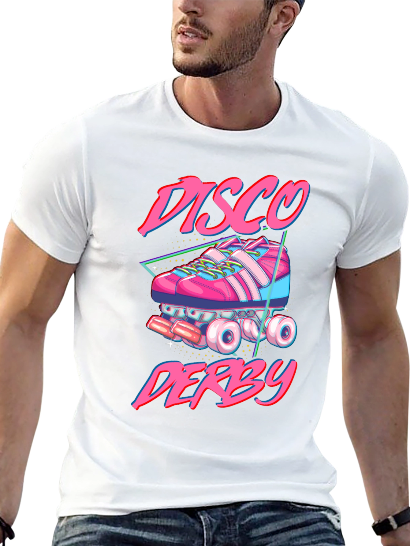Disco Derby Roller Skate Graphic T-Shirt
