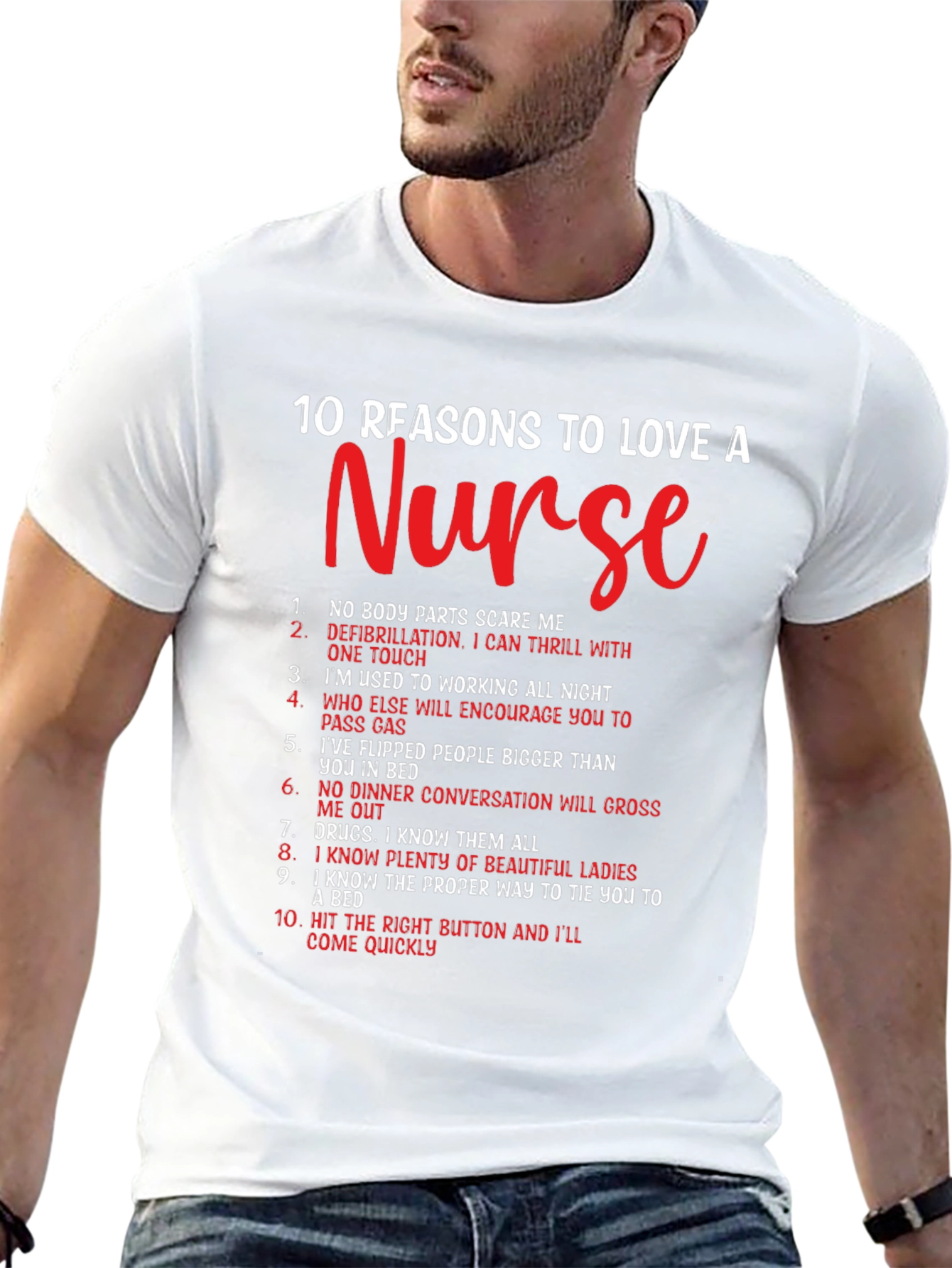 Reasons to Love a Nurse Graphic Tee