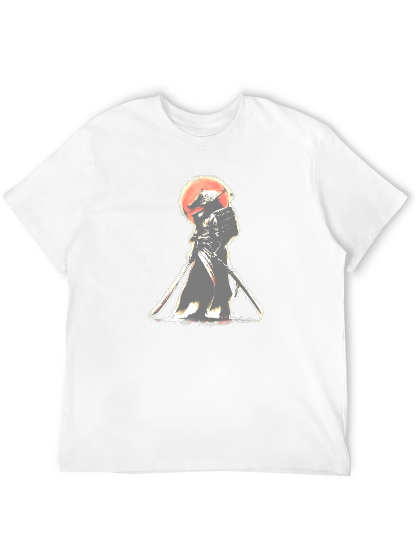 Samurai Warrior Graphic Tee - Classic Black Cotton