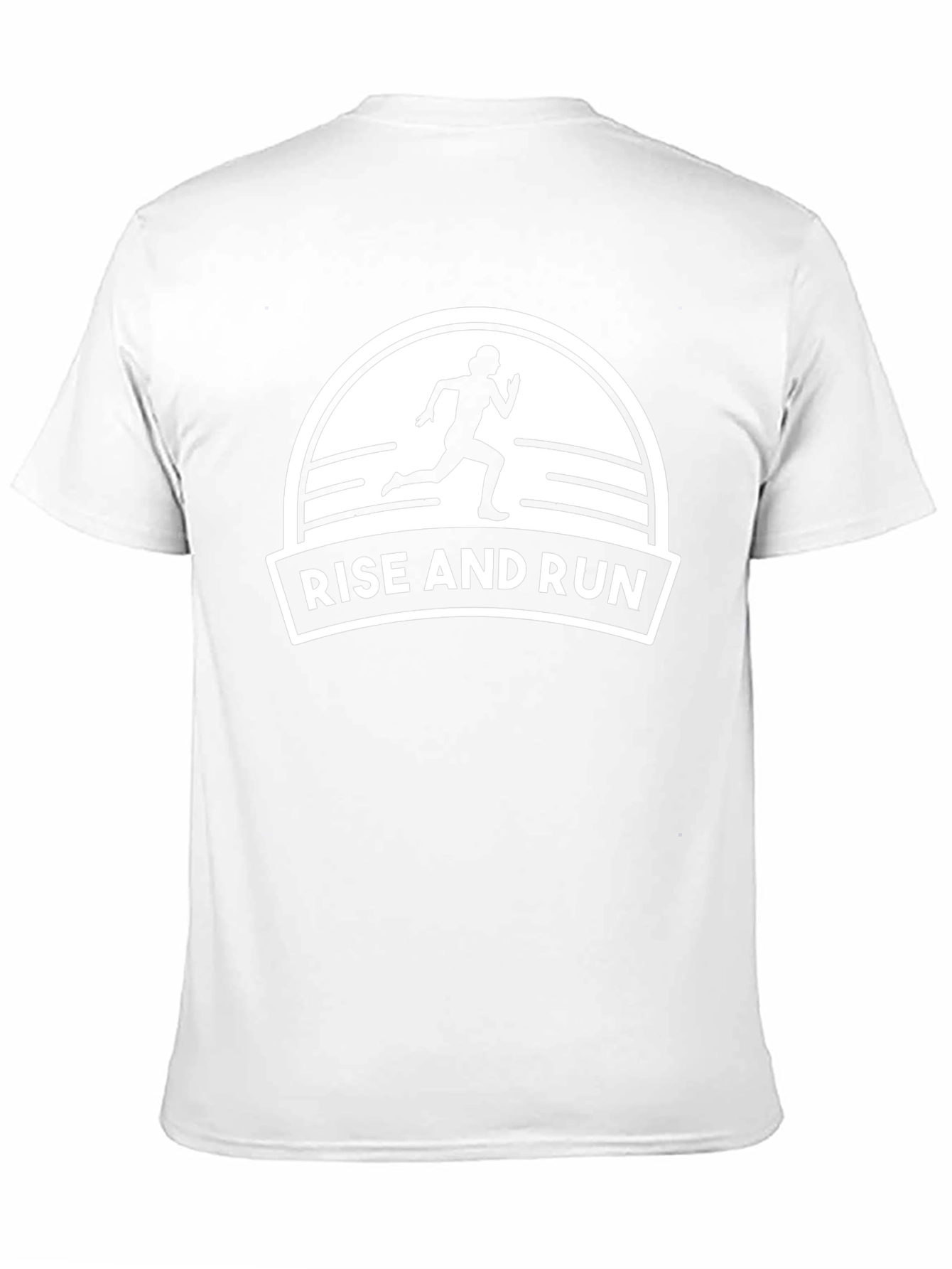 Rise and Run Black Graphic Tee