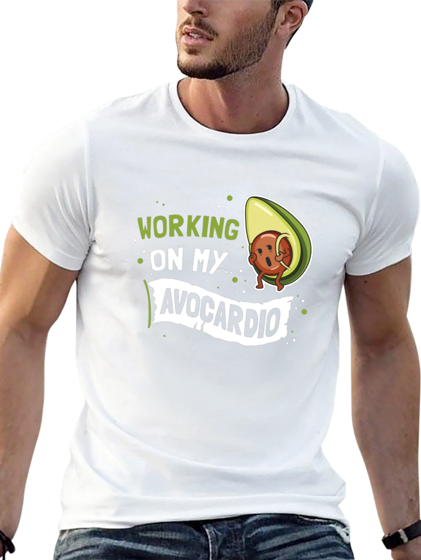 Avocardio T-Shirt: Funny Workout Tee