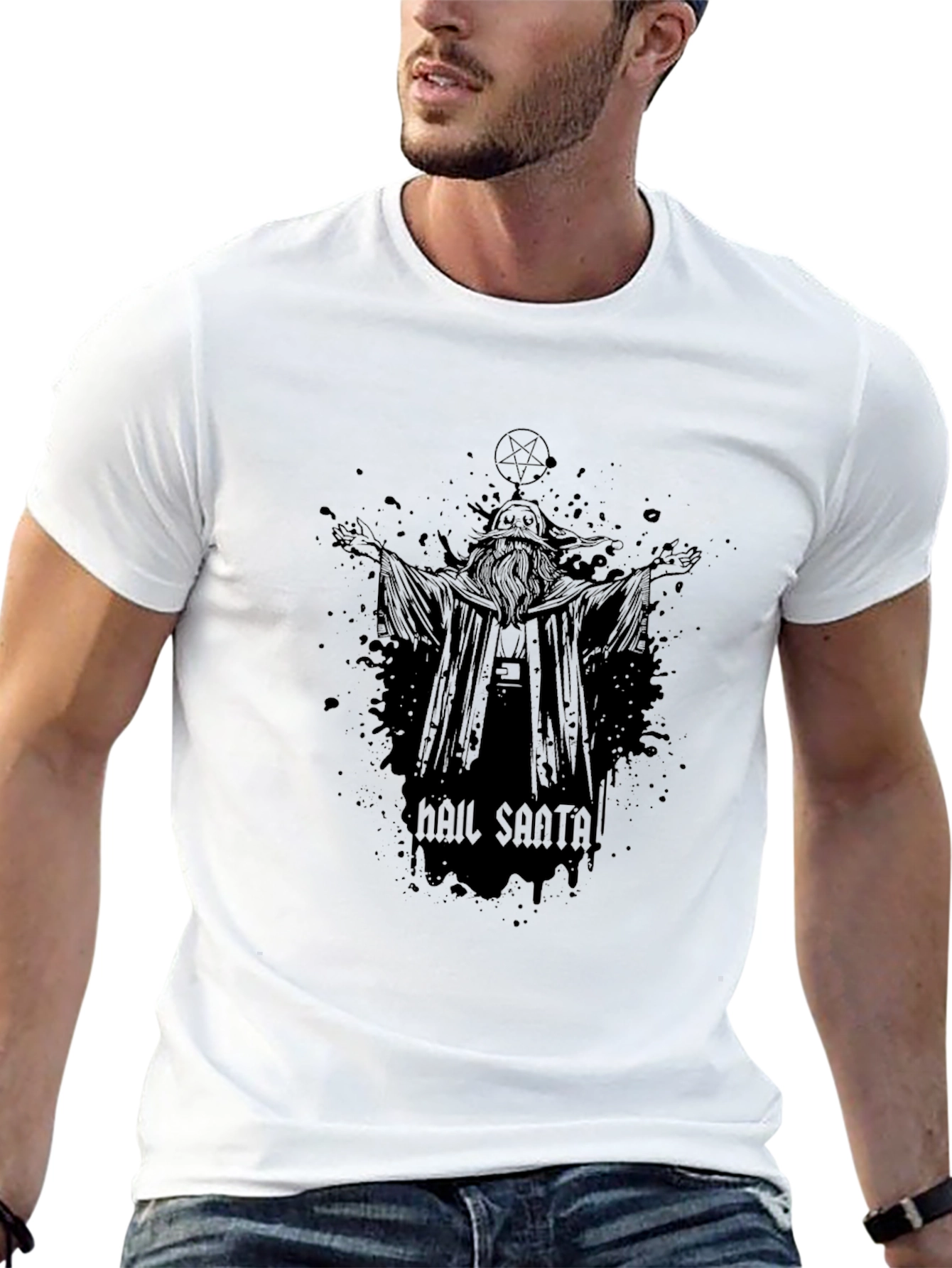 Hail Santa T-Shirt - Dark Humor Graphic Tee