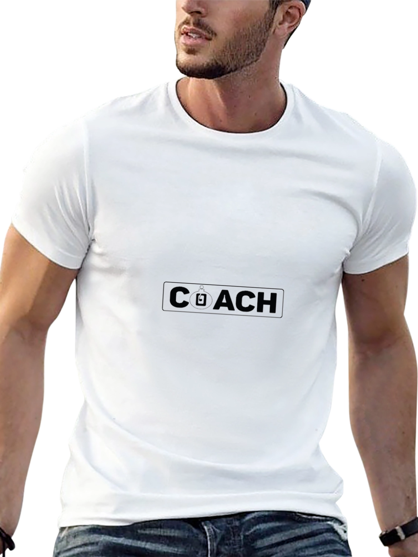 Mens Coach Graphic Black T-Shirt