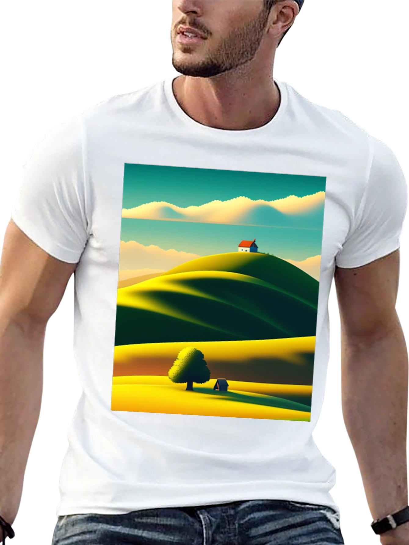 Scenic Landscape Graphic Tee