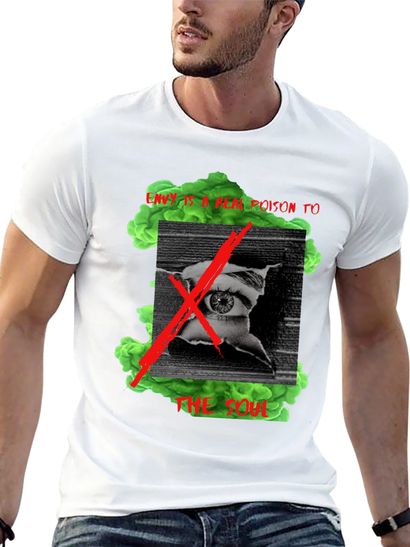 Edgy Graphic T-Shirt - Envy is a Poison