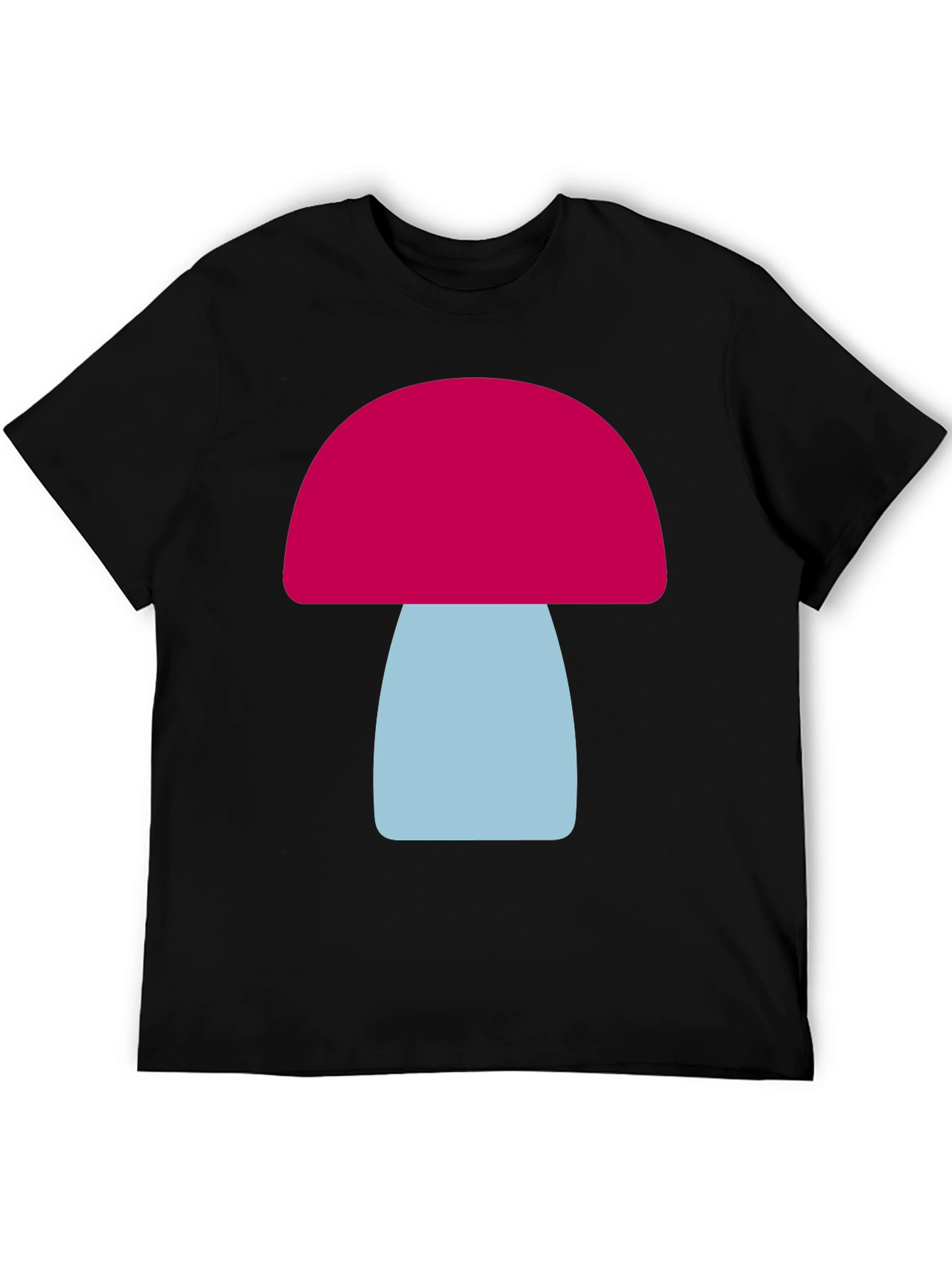 Funky Mushroom Graphic T-Shirt - Black