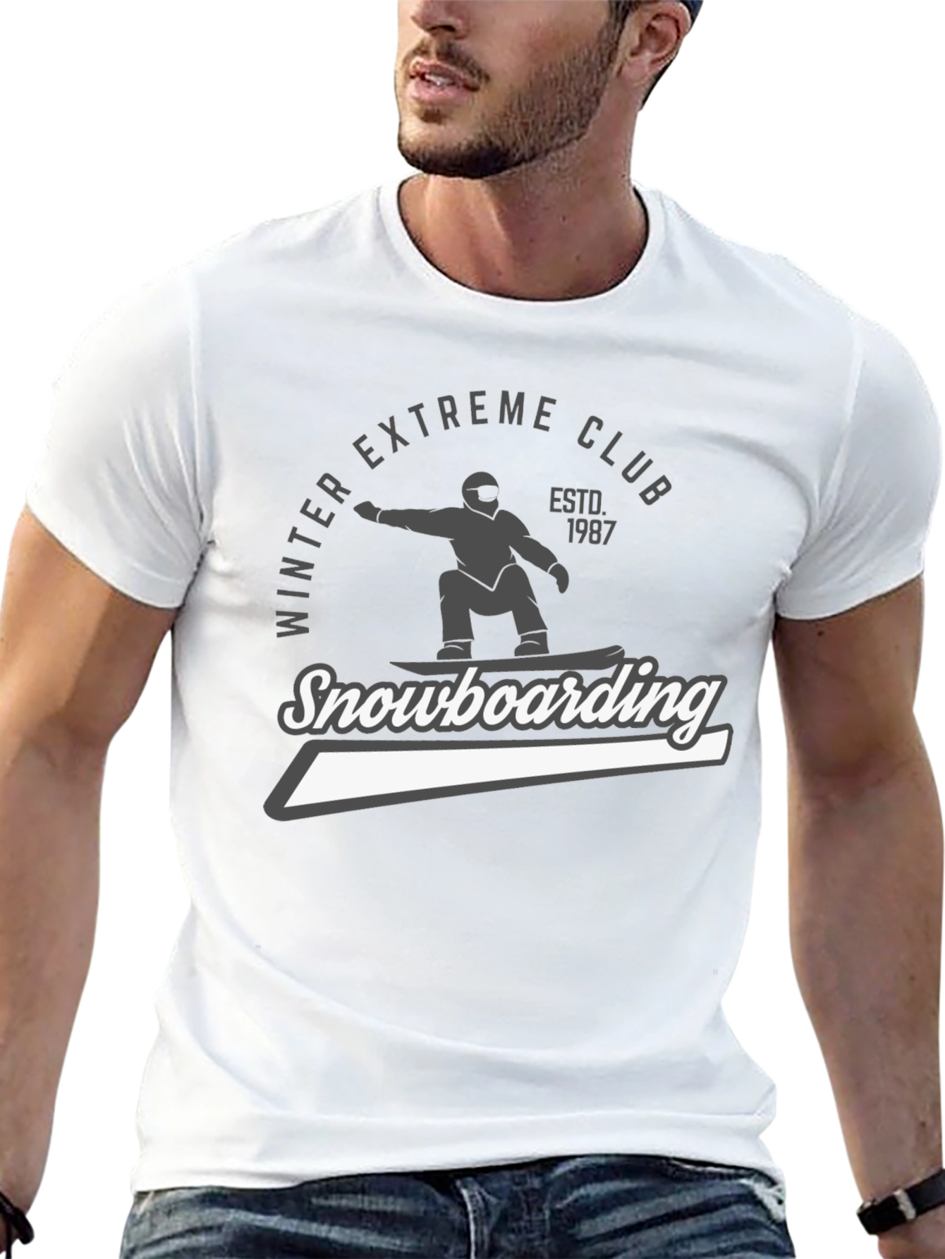 Winter Extreme Club Snowboarding T-Shirt