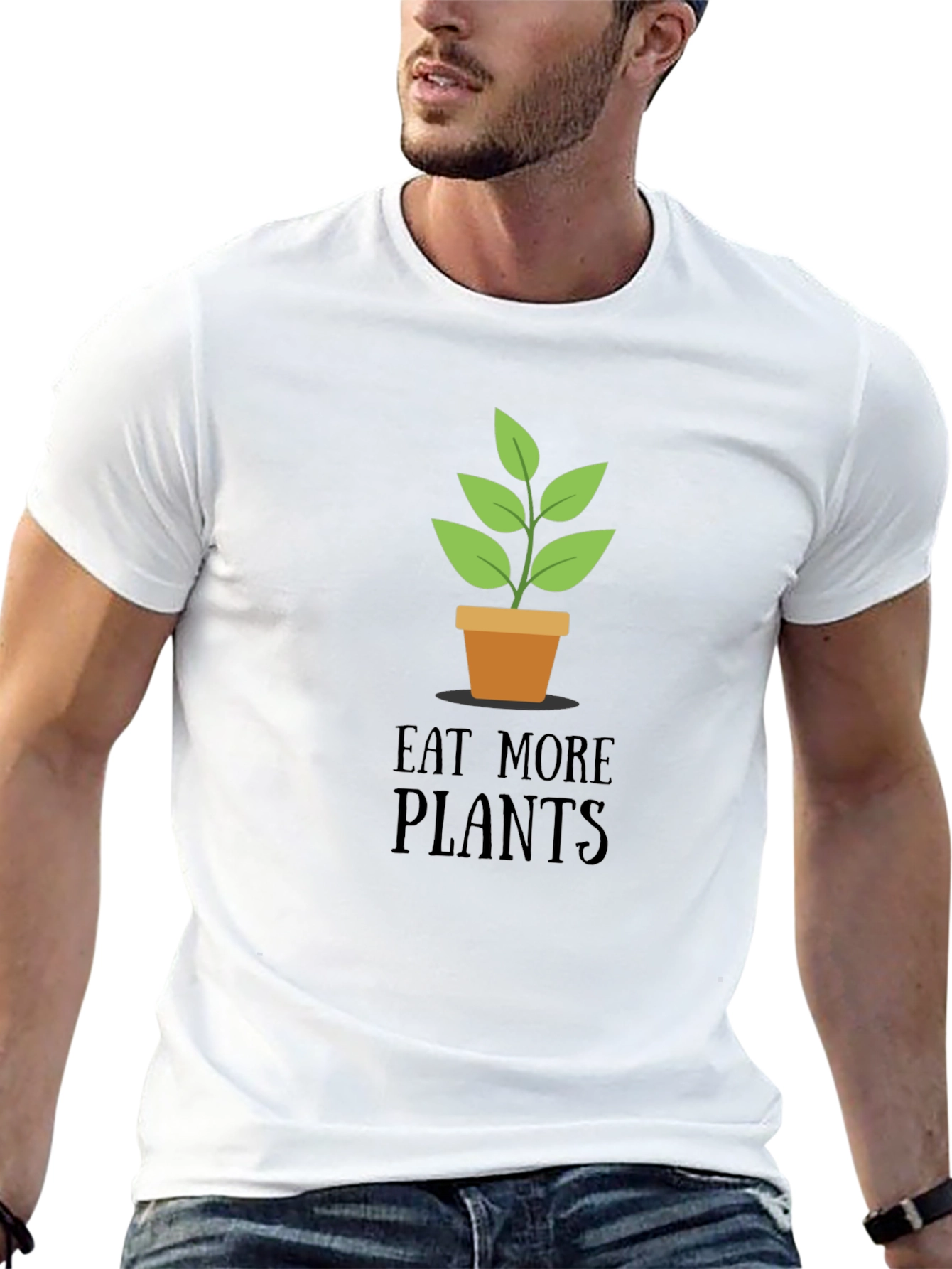 Eat More Plants T-Shirt - Vegan Friendly Tee