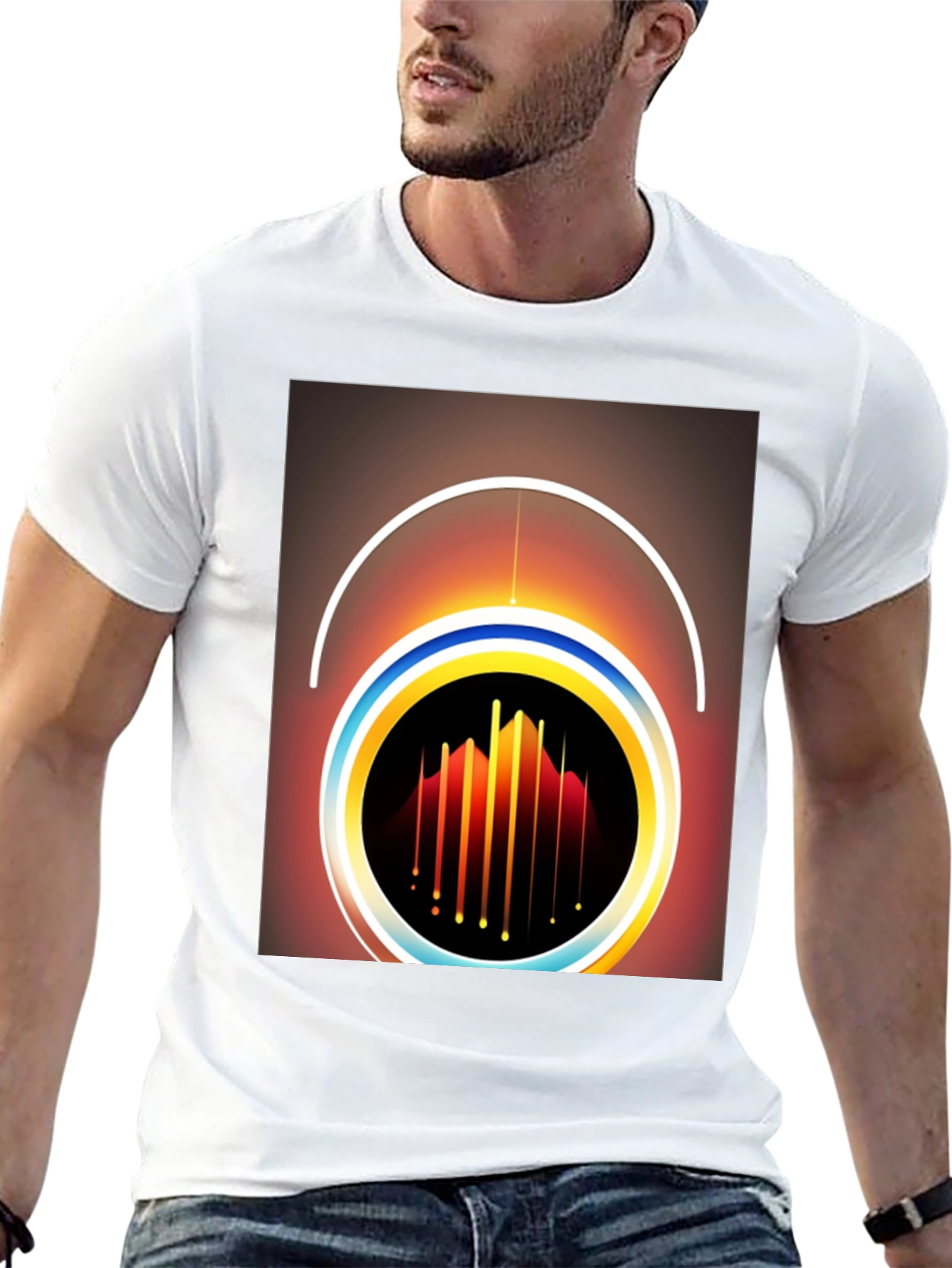 Abstract Graphic Tee - Modern Art Shirt