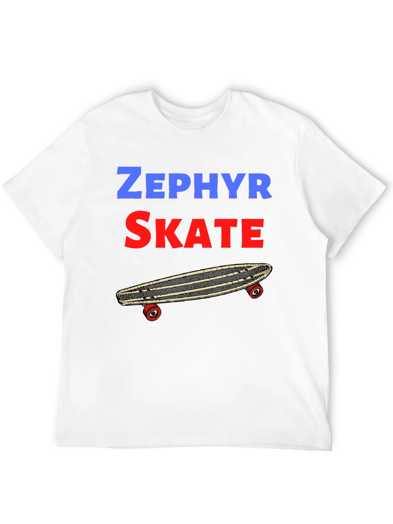 Zephyr Skate T-Shirt: Classic Skateboard Design
