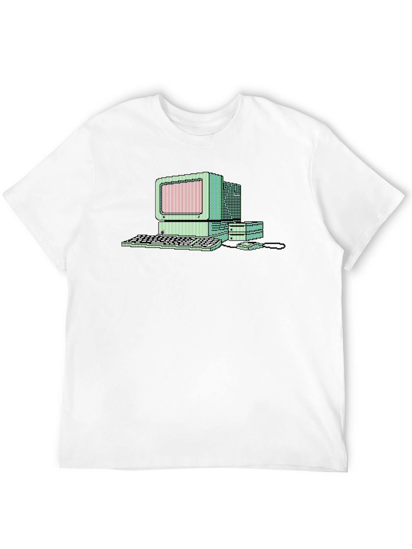Retro Computer Graphic Tee - Black
