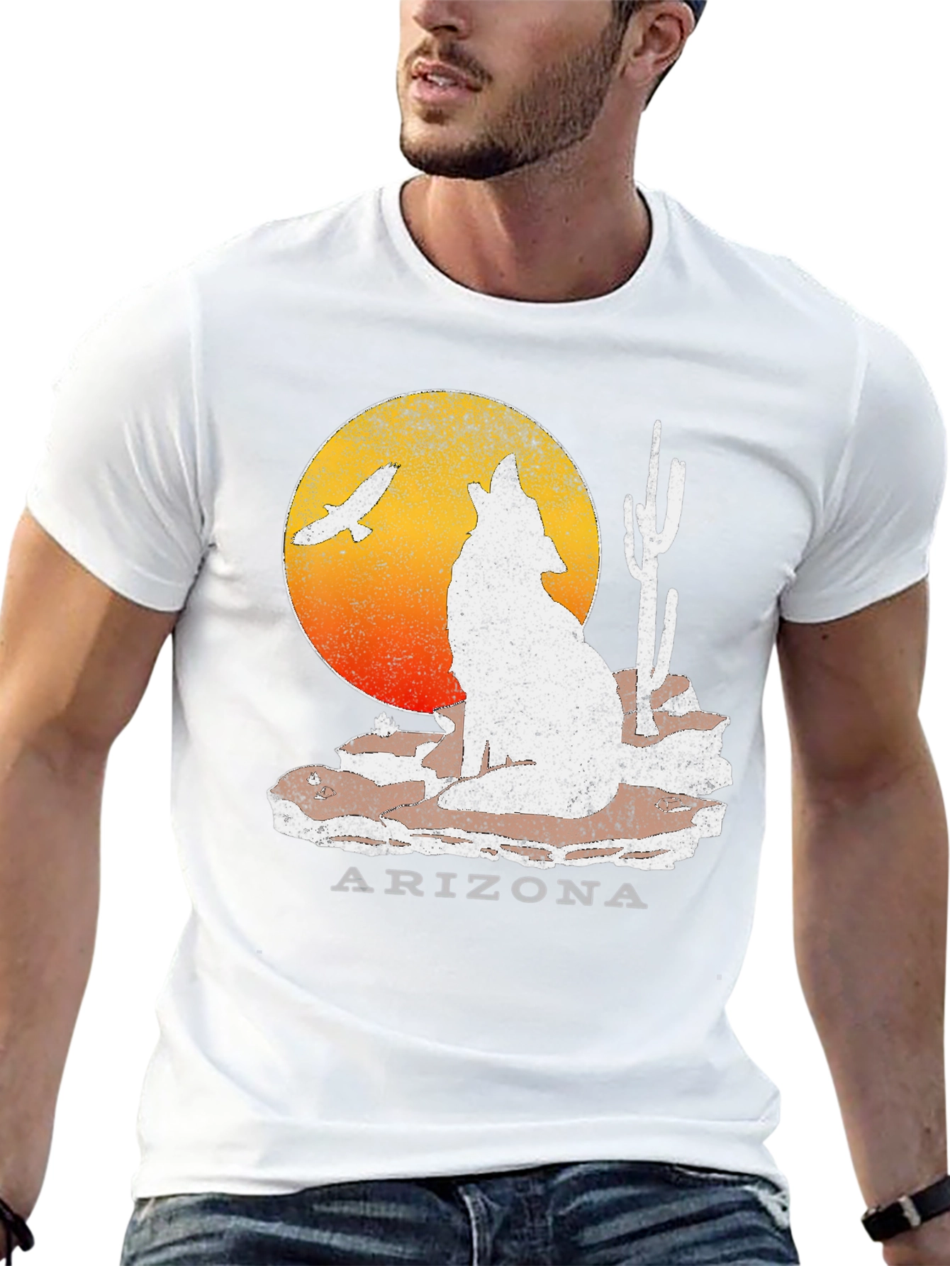 Arizona Wolf T-Shirt - Desert Graphic Tee