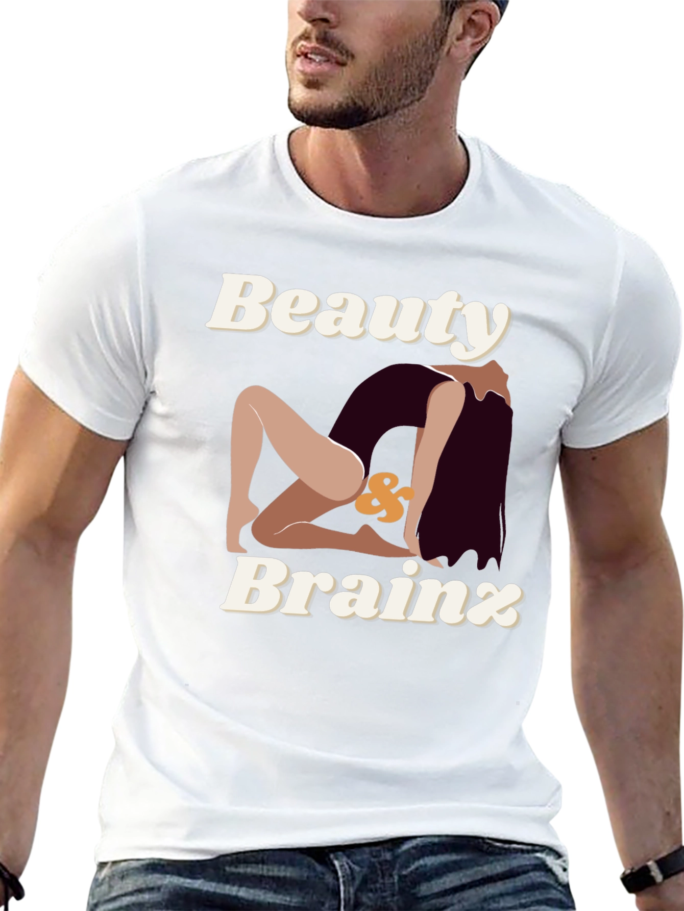 Beauty & Brainz Graphic T-Shirt - Stylish Unisex Tee