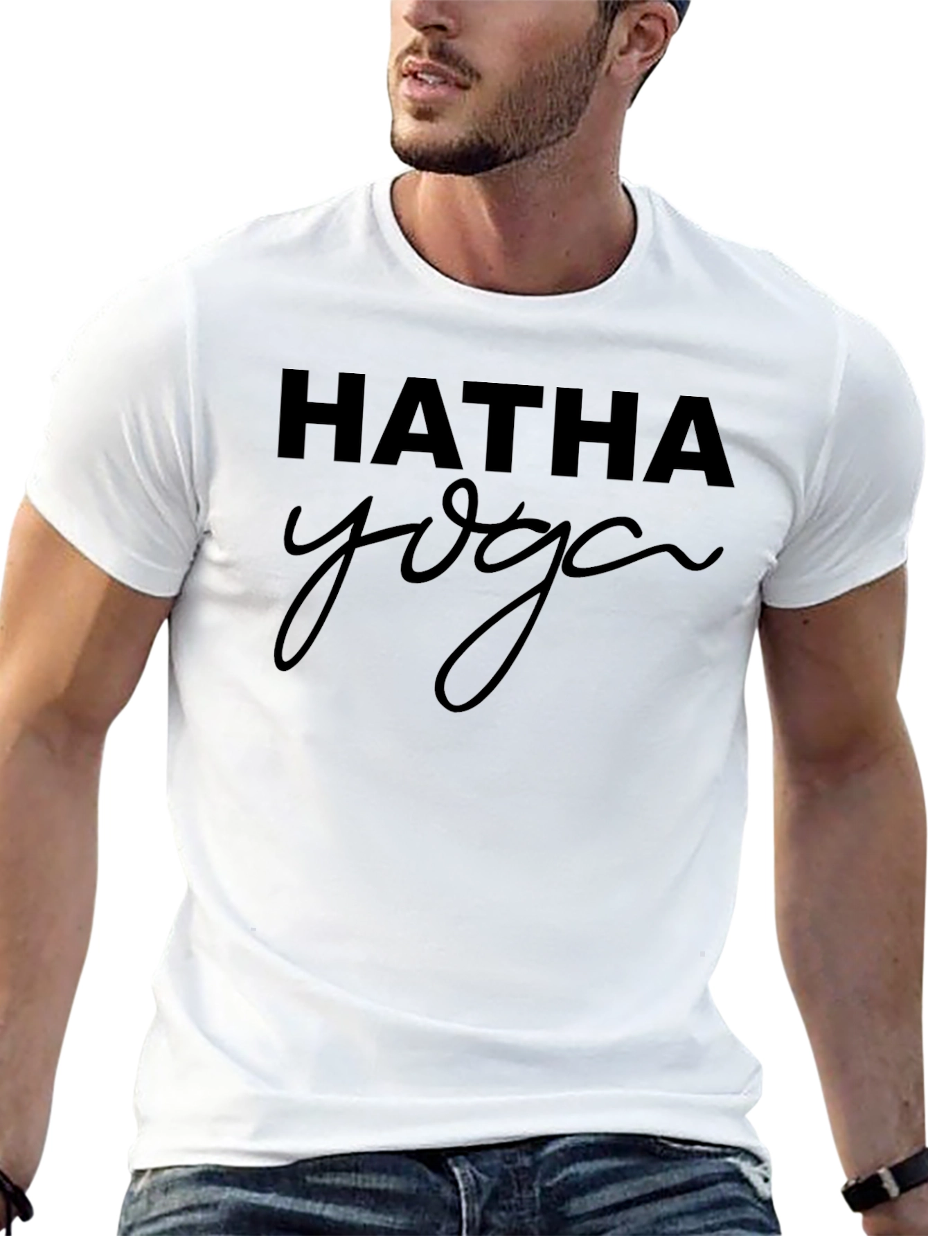 Hatha Yoga Black T-Shirt