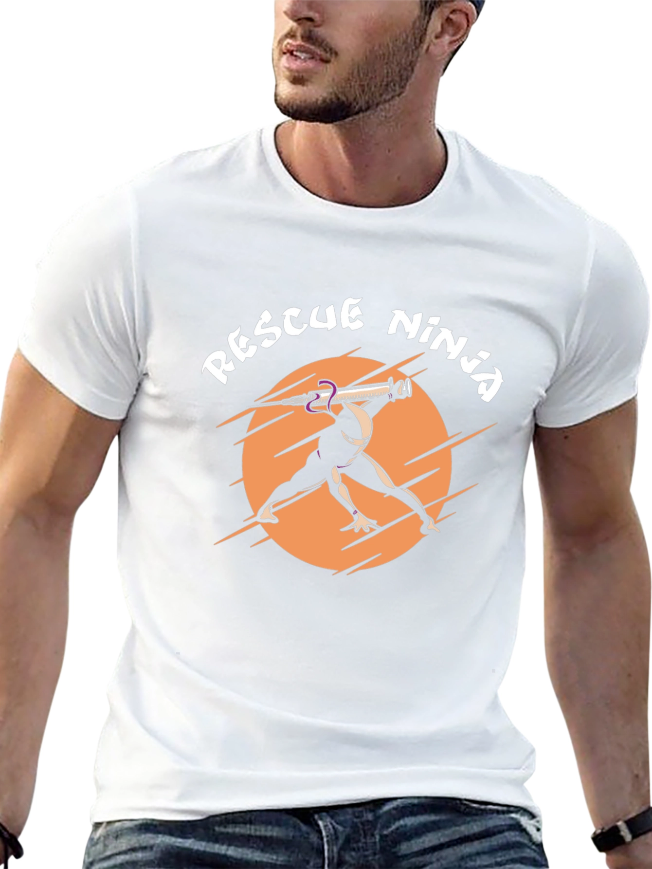 Rescue Ninja Graphic Tee - Black