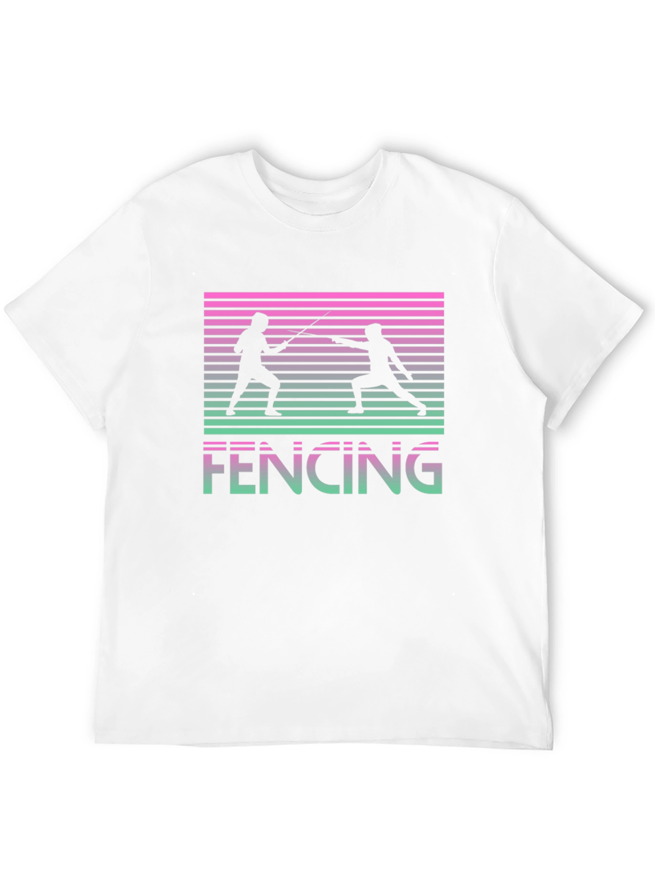 Retro Fencing Graphic T-Shirt