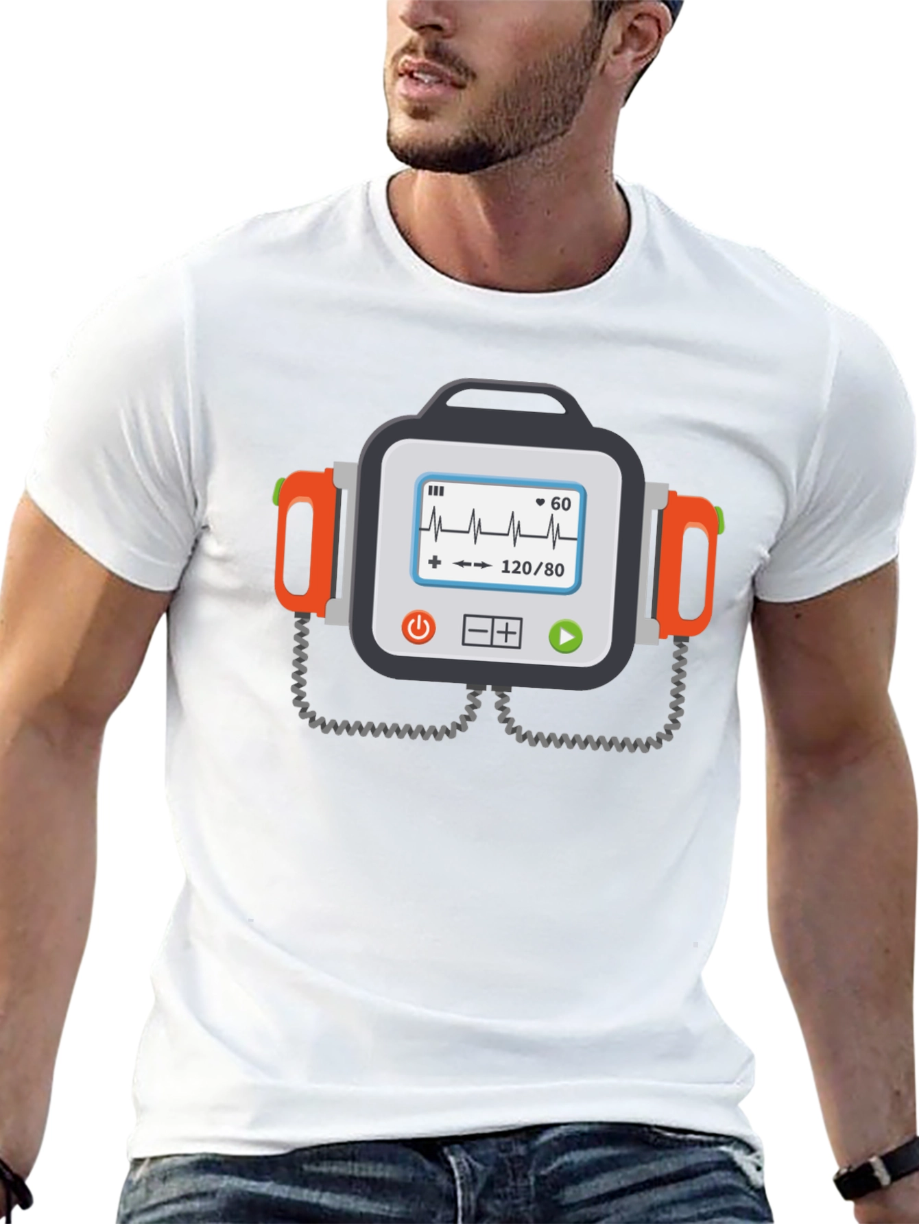 Defibrillator Funny Graphic Tee