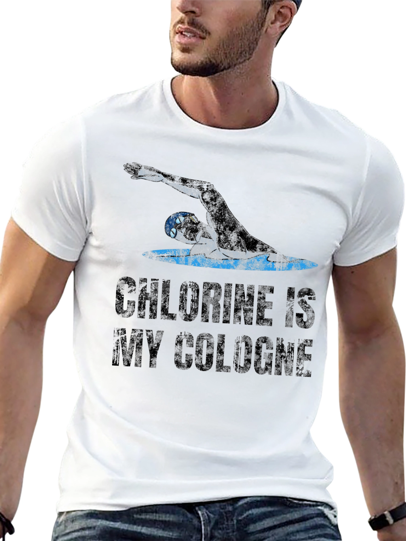 Chlorine is My Cologne Swimmer T-Shirt