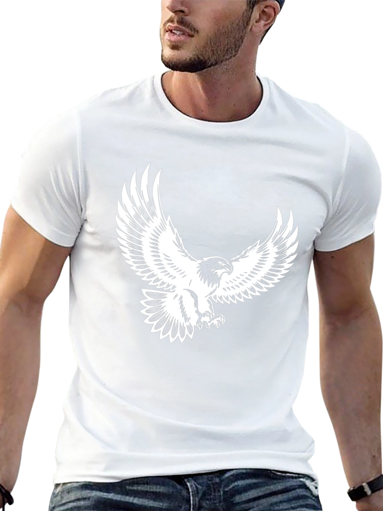 Black Eagle Graphic Tee - Soaring Style