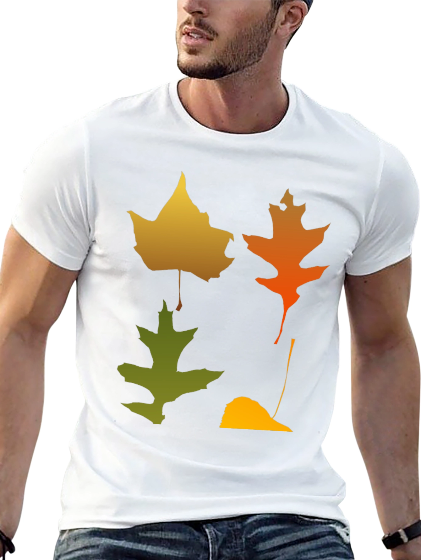 Fall Leaves Graphic Tee - Autumn Style Shirt
