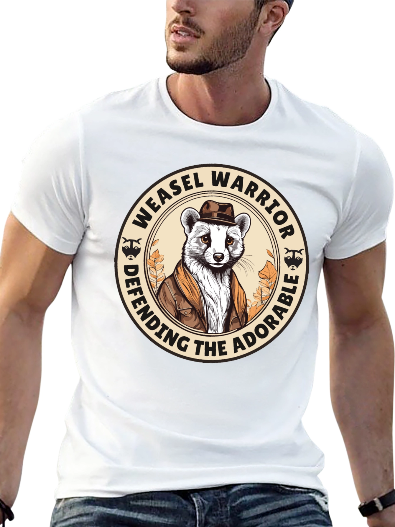 Weasel Warrior Defending The Adorable T-Shirt